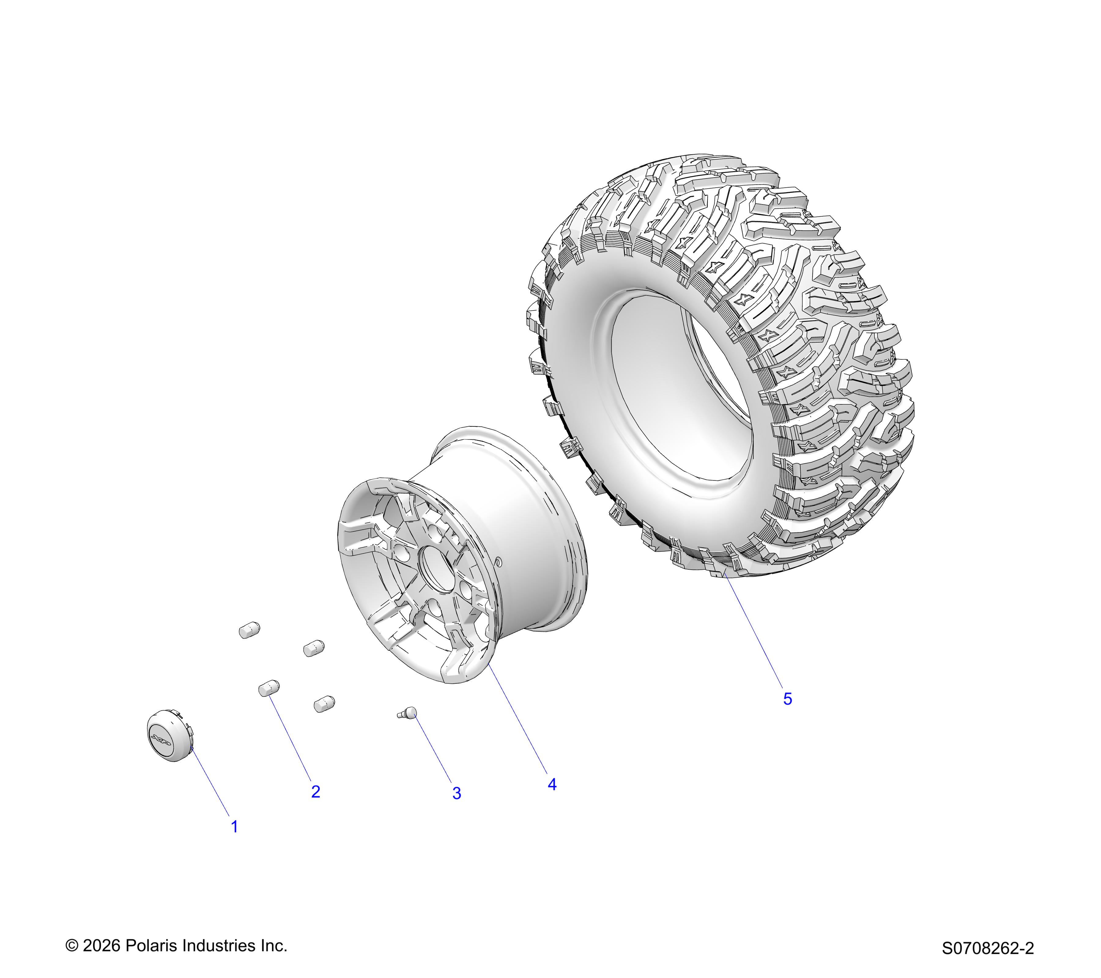 WHEELS, REAR, ALUMINUM