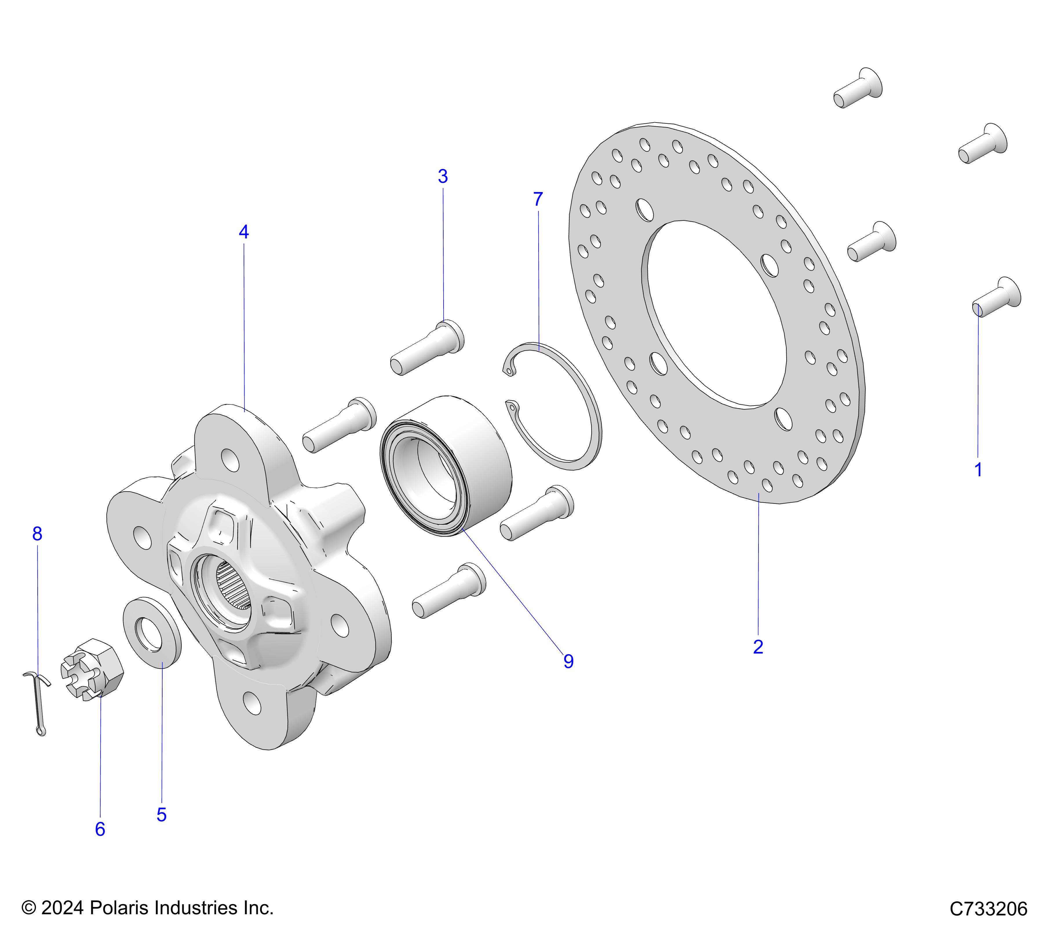 SUSPENSION, FRONT HUB - R21TAA99A1/A7/B1/B7 (C733206)