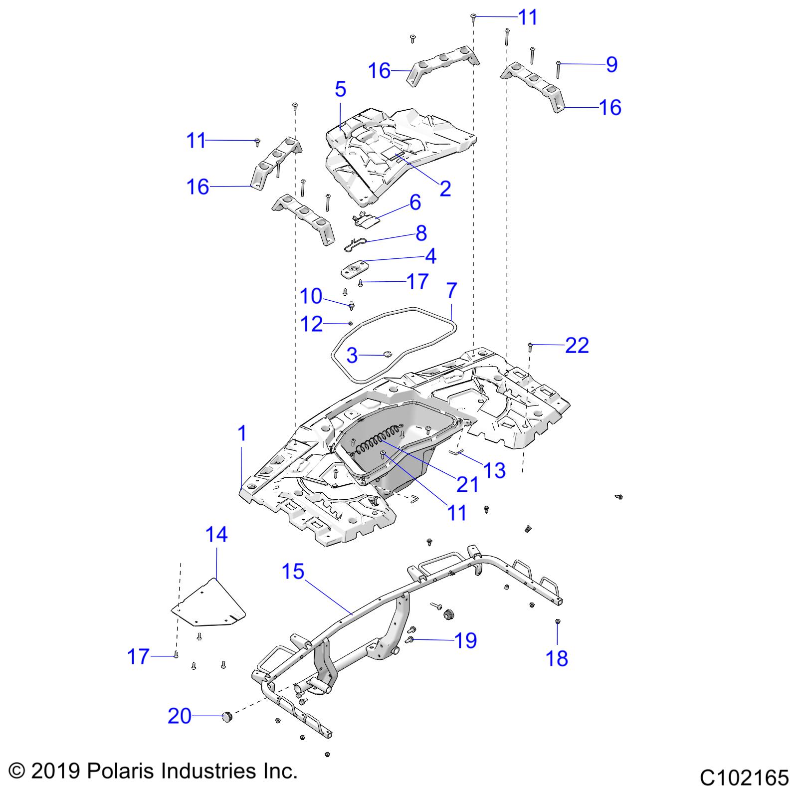 BODY, REAR RACK - A23SXR95AH (C102165)