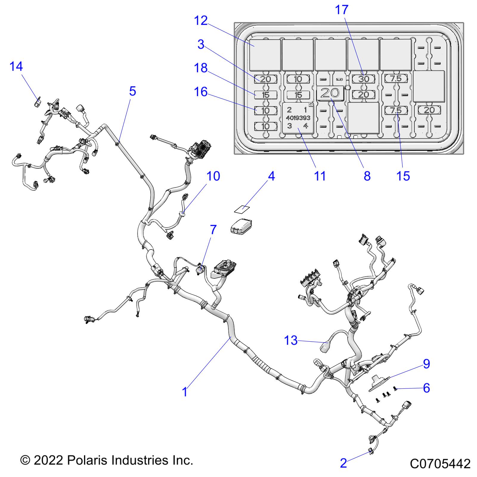 ELECTRICAL, WIRE HARNESSES - R22RRE99DP (C0705442)