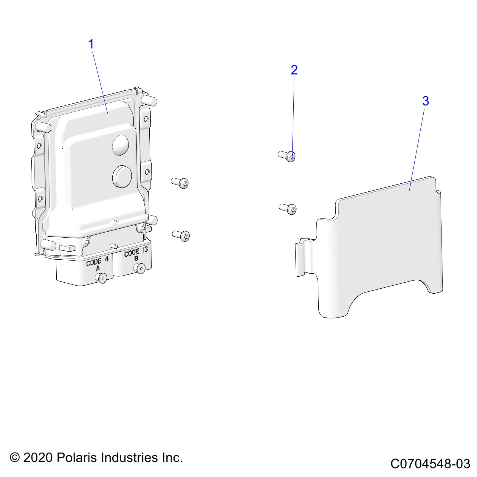 ELECTRICAL, ECU AND RELATED - Z22RME2KAG/BG/K2KAN/BN RZR 2000G4 (C0704548-03)