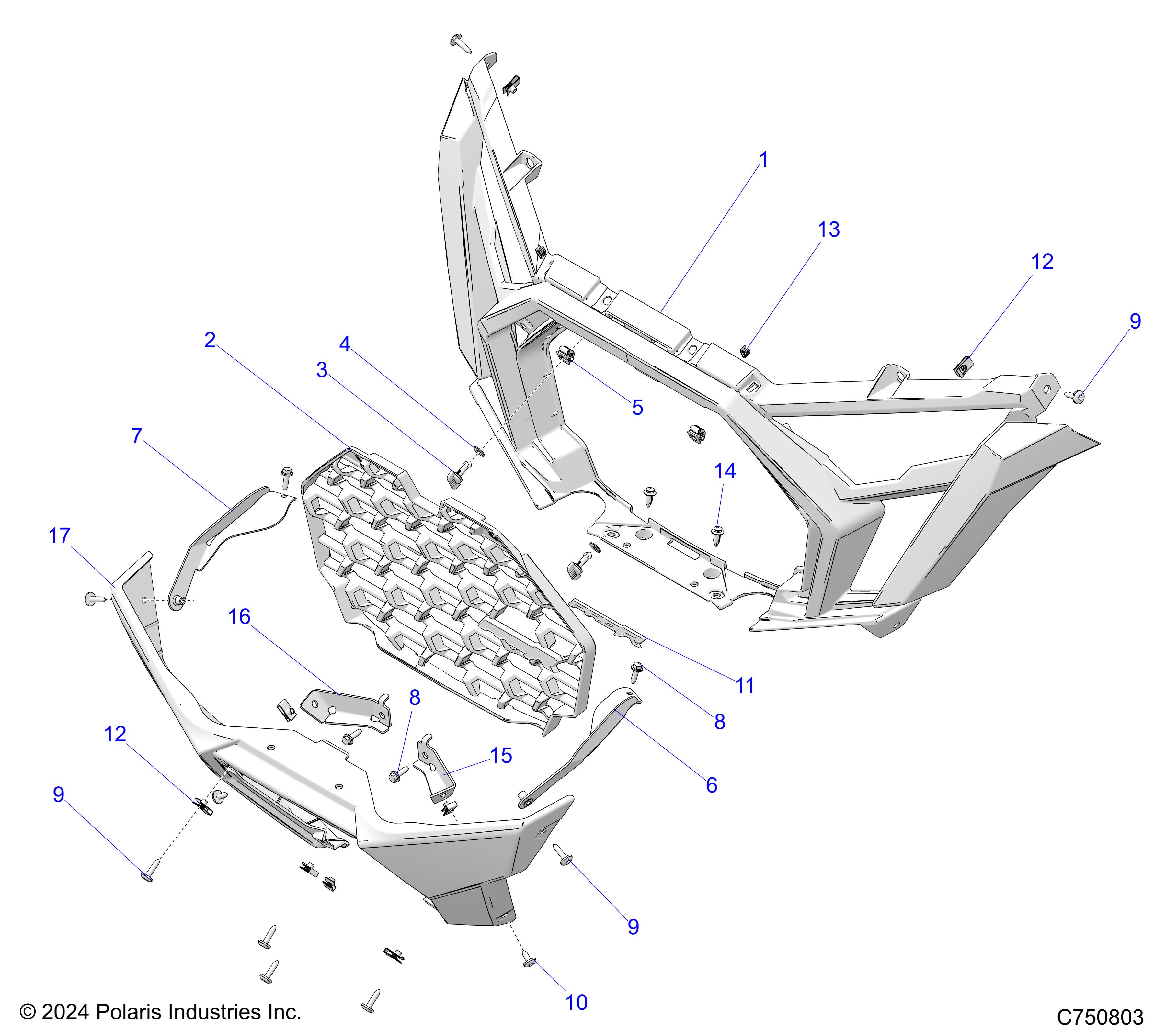 BODY, FRONT BUMPER - Z25R4P2KAE/BE (C750565)