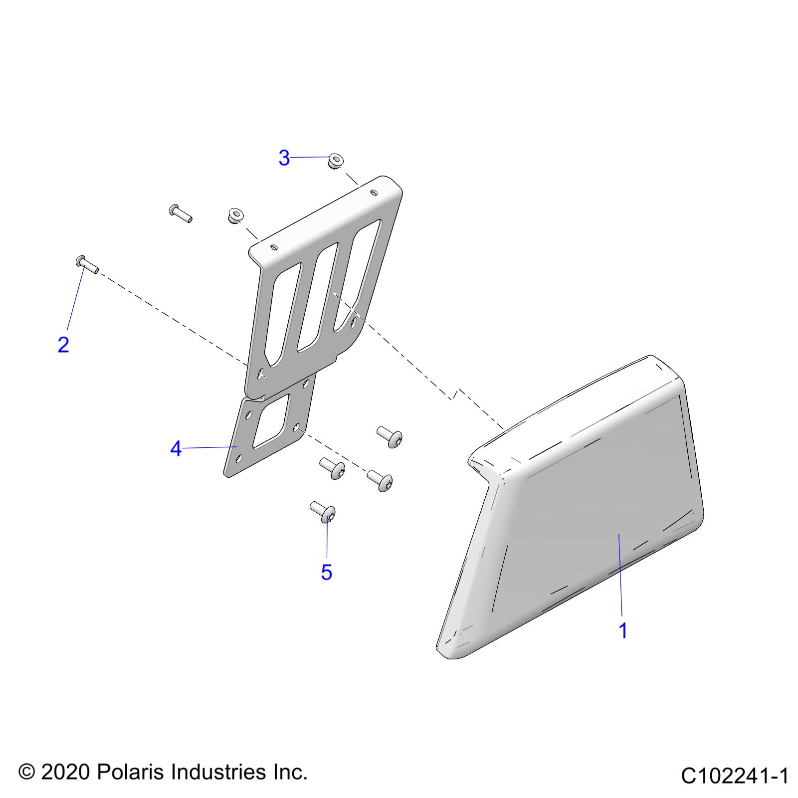 BODY, BOX BACKREST - A22S6E57F1/FL (C102241-1)