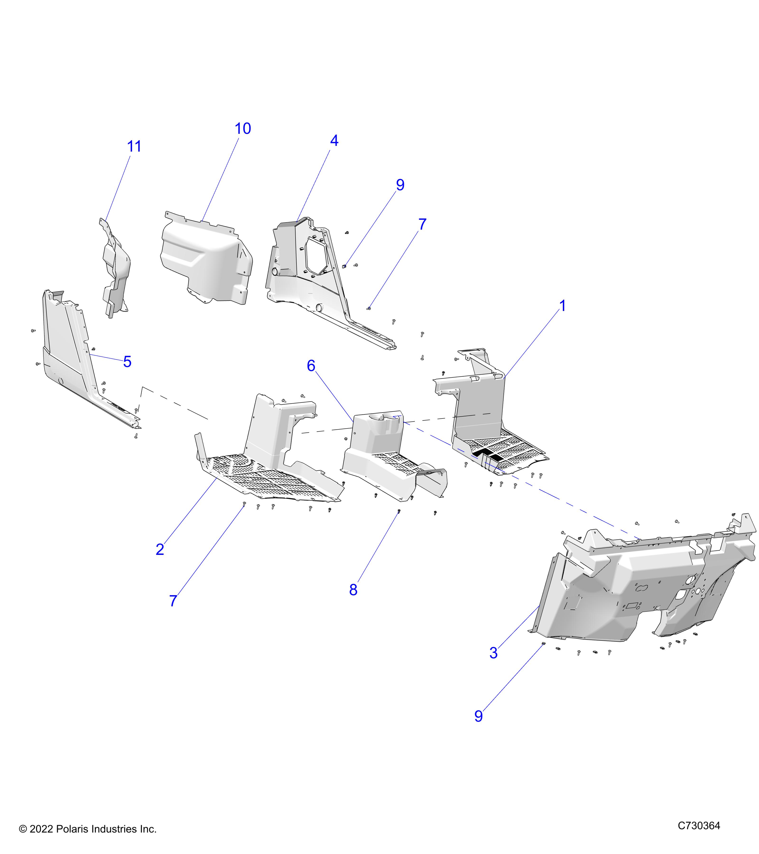 BODY, FLOOR AND ROCKER - R24E3SC4DD (C730364)