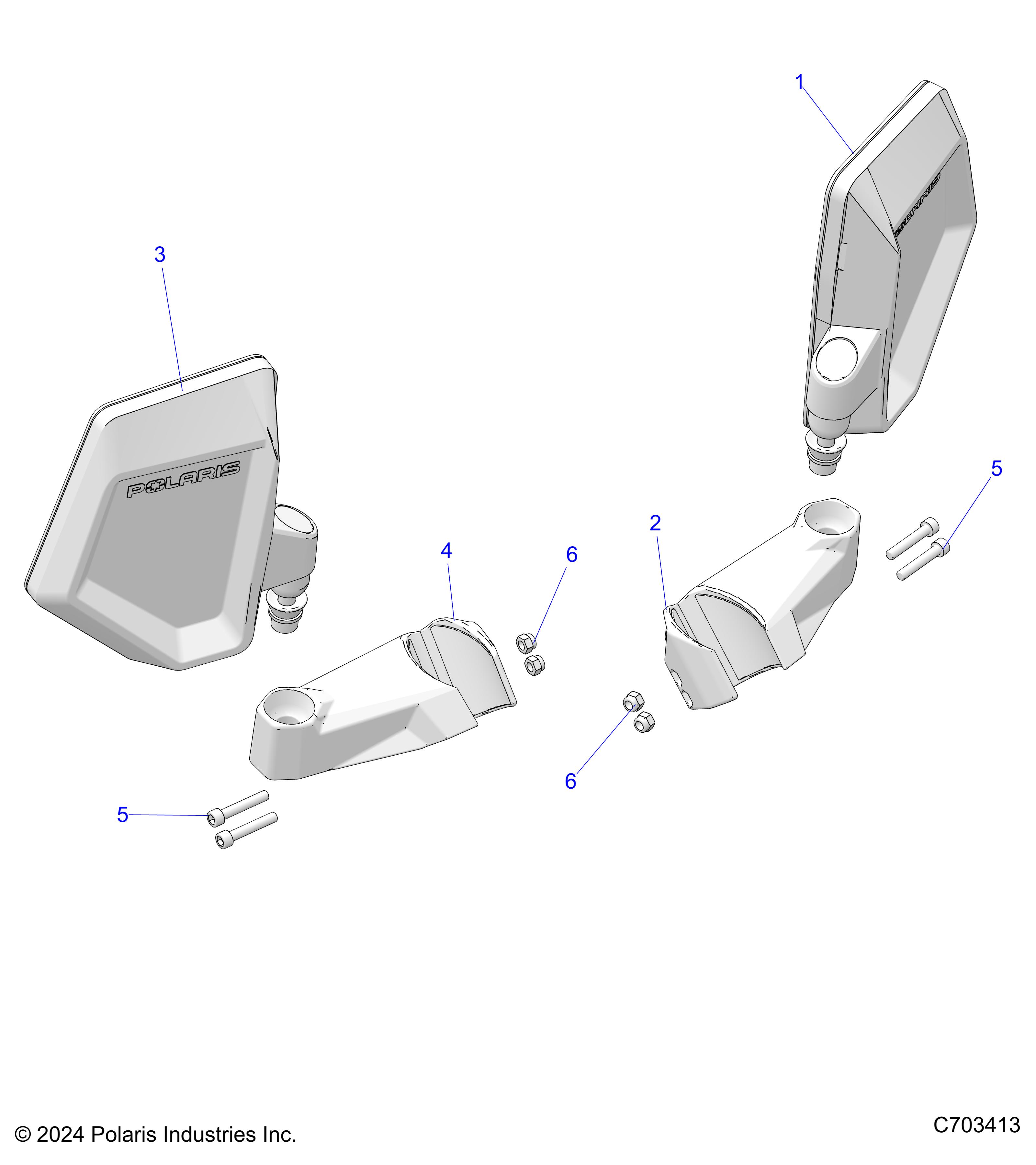 BODY, MIRRORS - Z25NEE99C4/G4 (C701097)