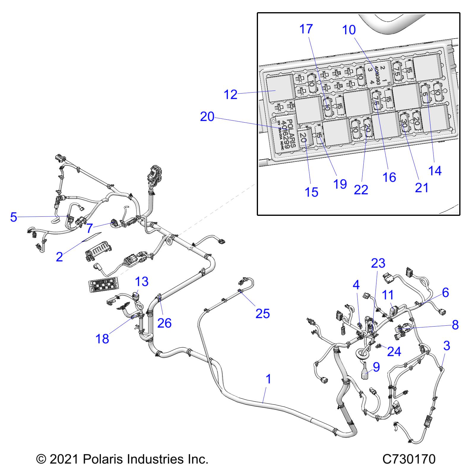 ELECTRICAL, WIRE HARNESS - R22M4E57B5/B9 (C730170)