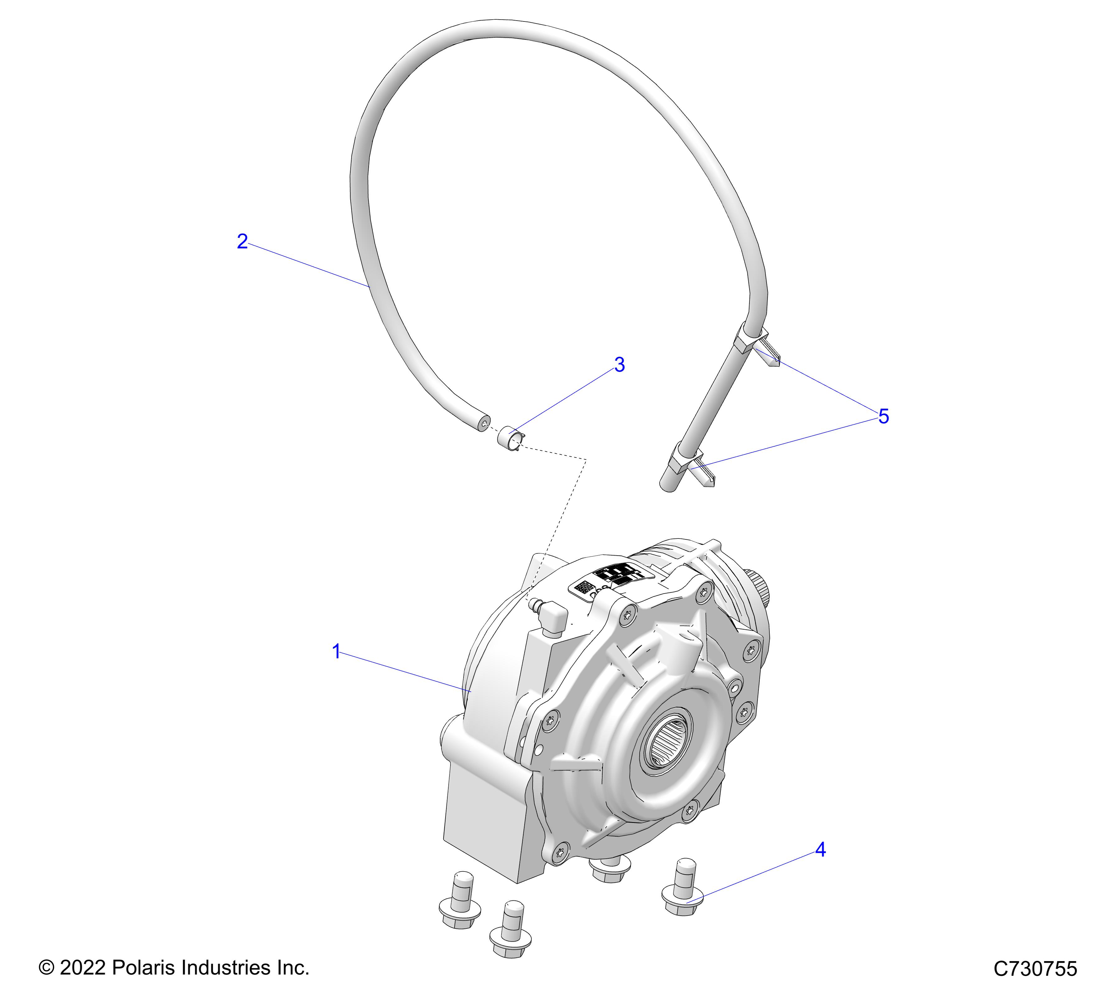 DRIVE TRAIN, FRONT GEARCASE MOUNTING - R25CDA57A1 (C730755)