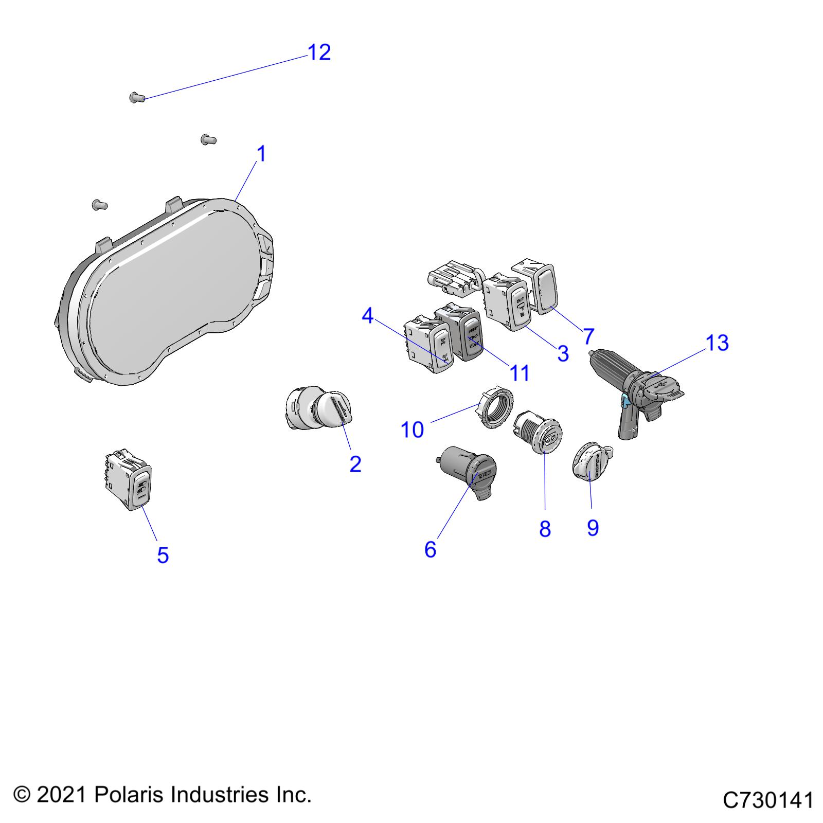 ELECTRICAL, DASH INSTRUMENTS - R22RRB99AZ/BZ (C730141)