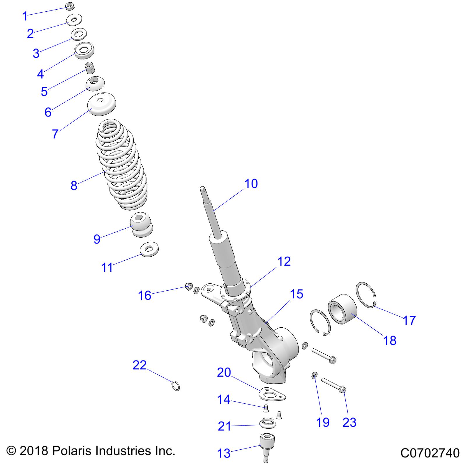 SUSPENSION, FRONT STRUT - R20MAA57K1 (C0702740)