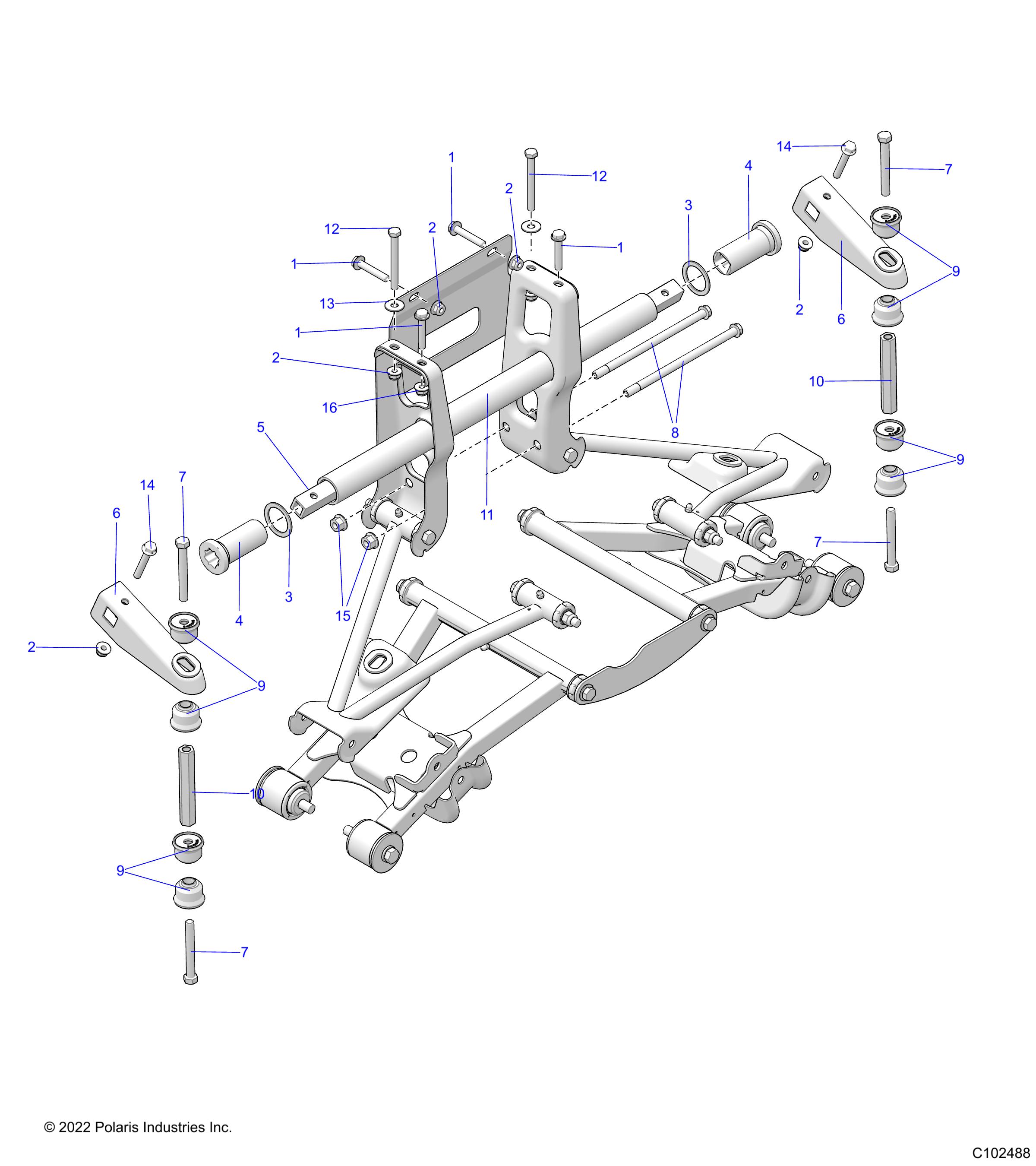 SUSPENSION, TORSION BAR - A23S6E57A1 (C102488)