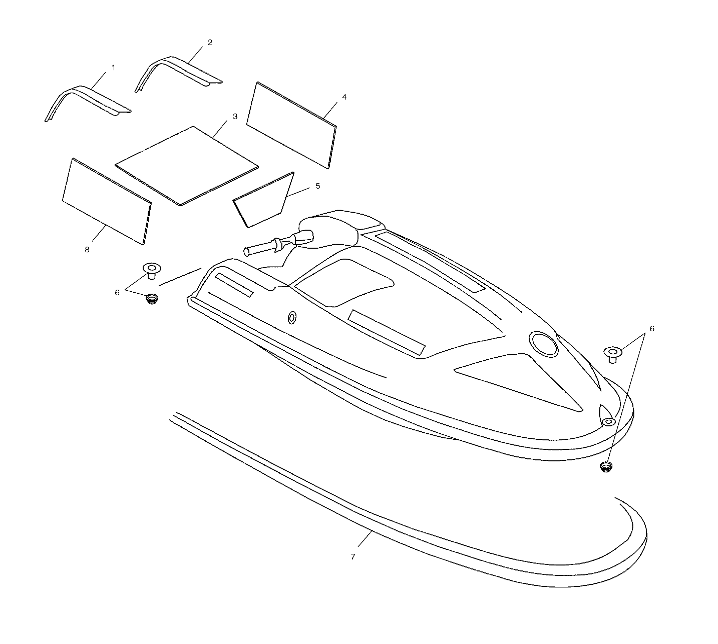 TRIM and BUMPER - W035402DA (4981108110A03)