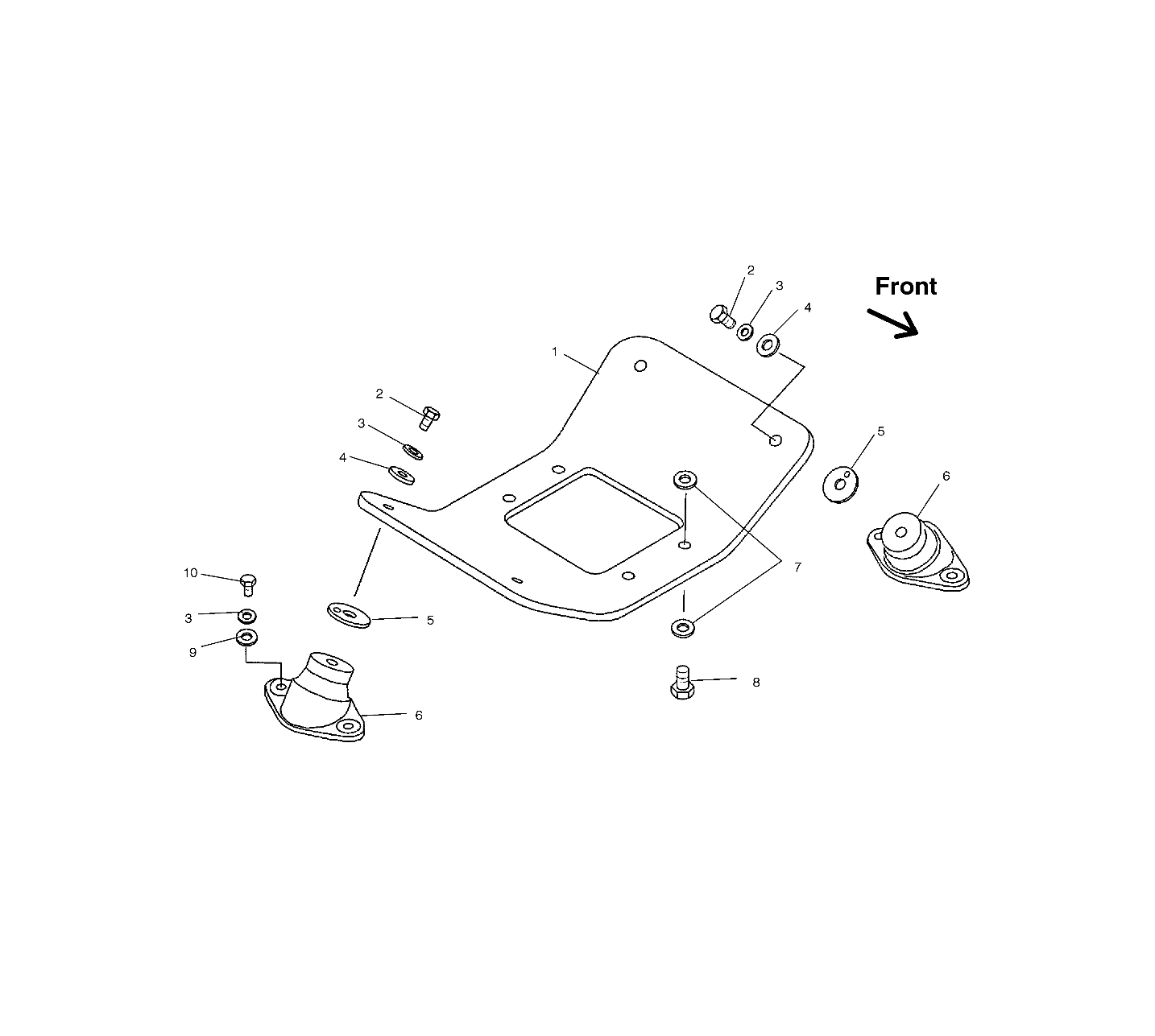 ENGINE MOUNT - W025402D (4980948094A13)