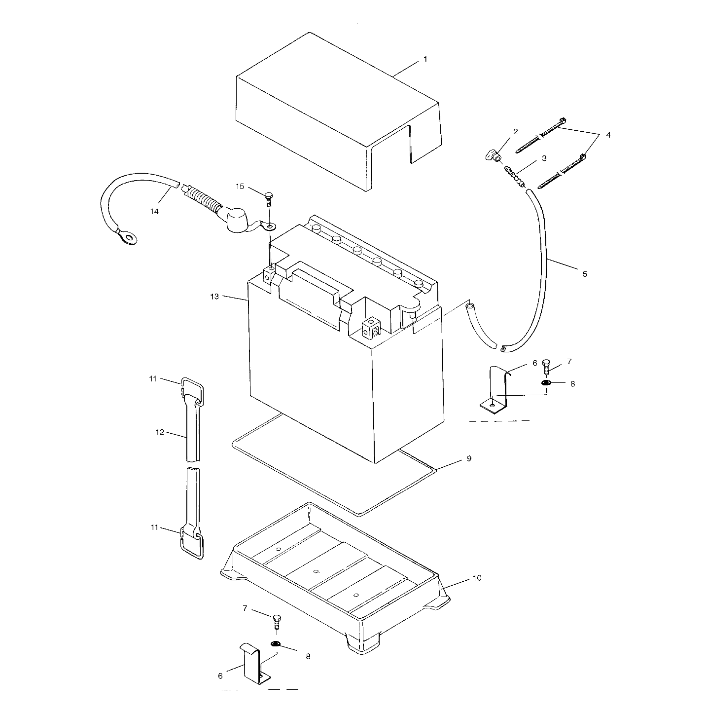 BATTERY BOX - W025402D (4980948094A14)