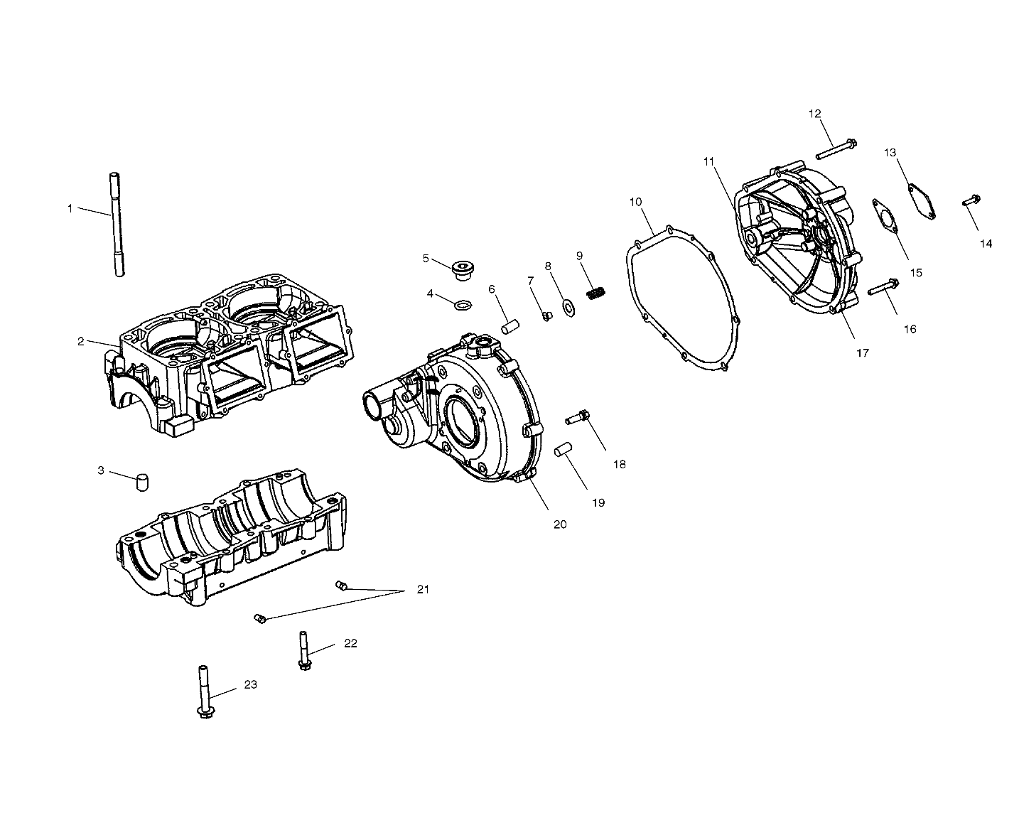 CRANKCASE - W025402D (4980948094B08)