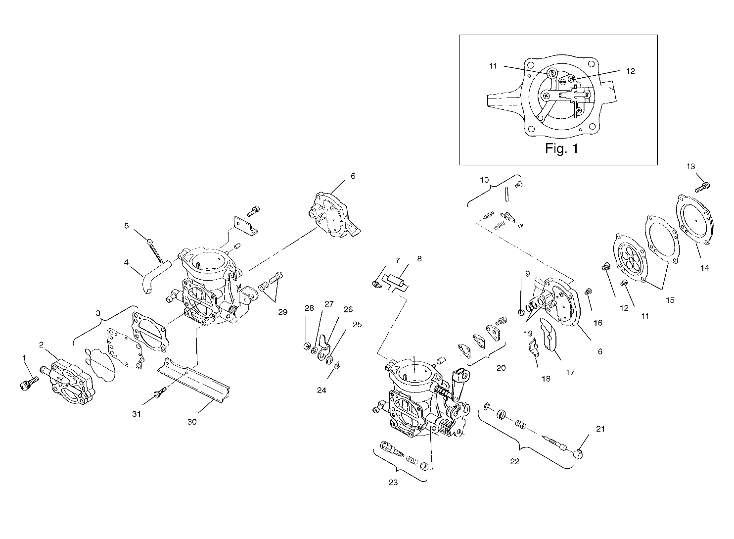 CARBURETOR - W025402D (4980948094B11)