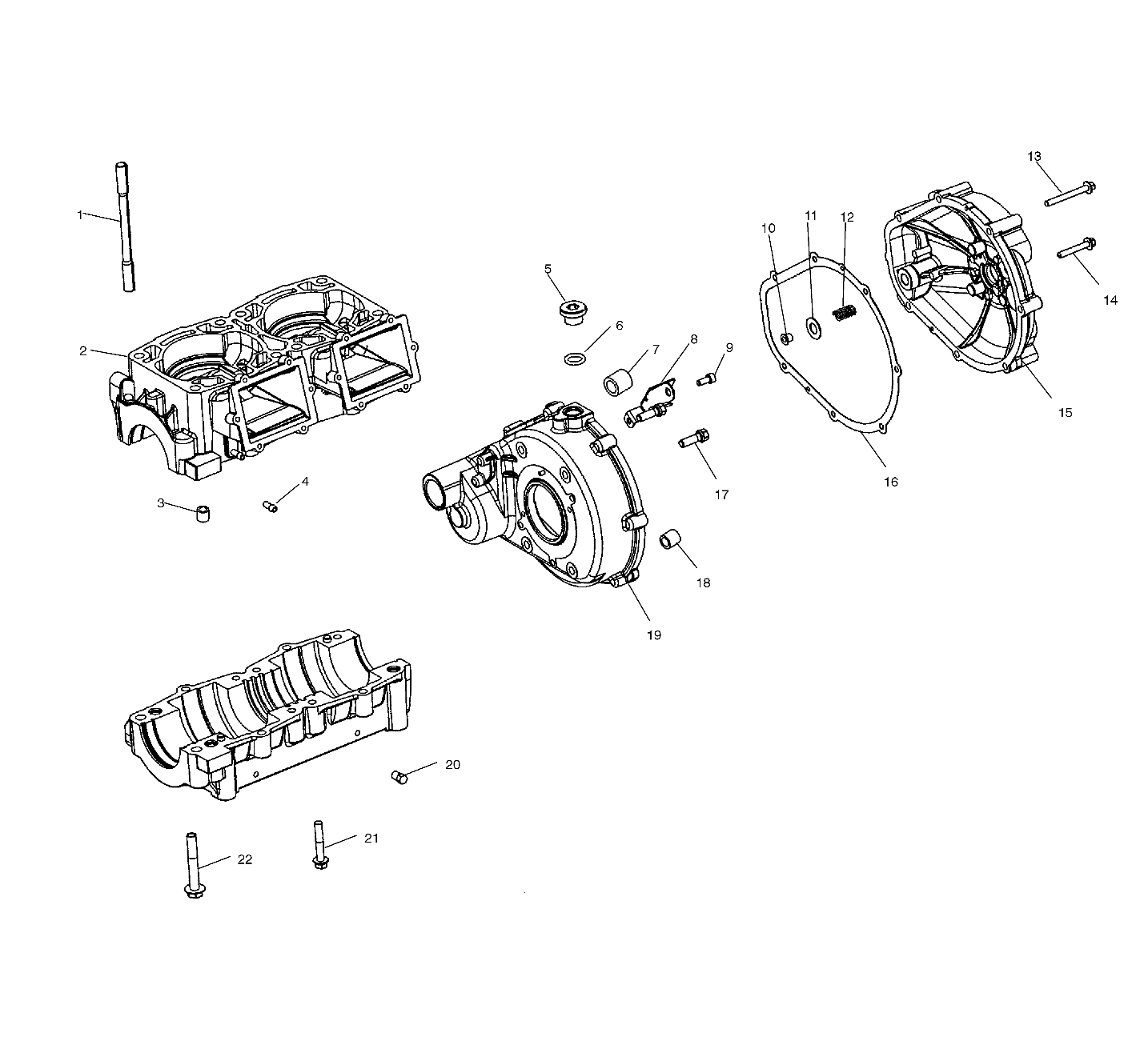 CRANKCASE - W035297DA/W035297IA (4980978097C01)