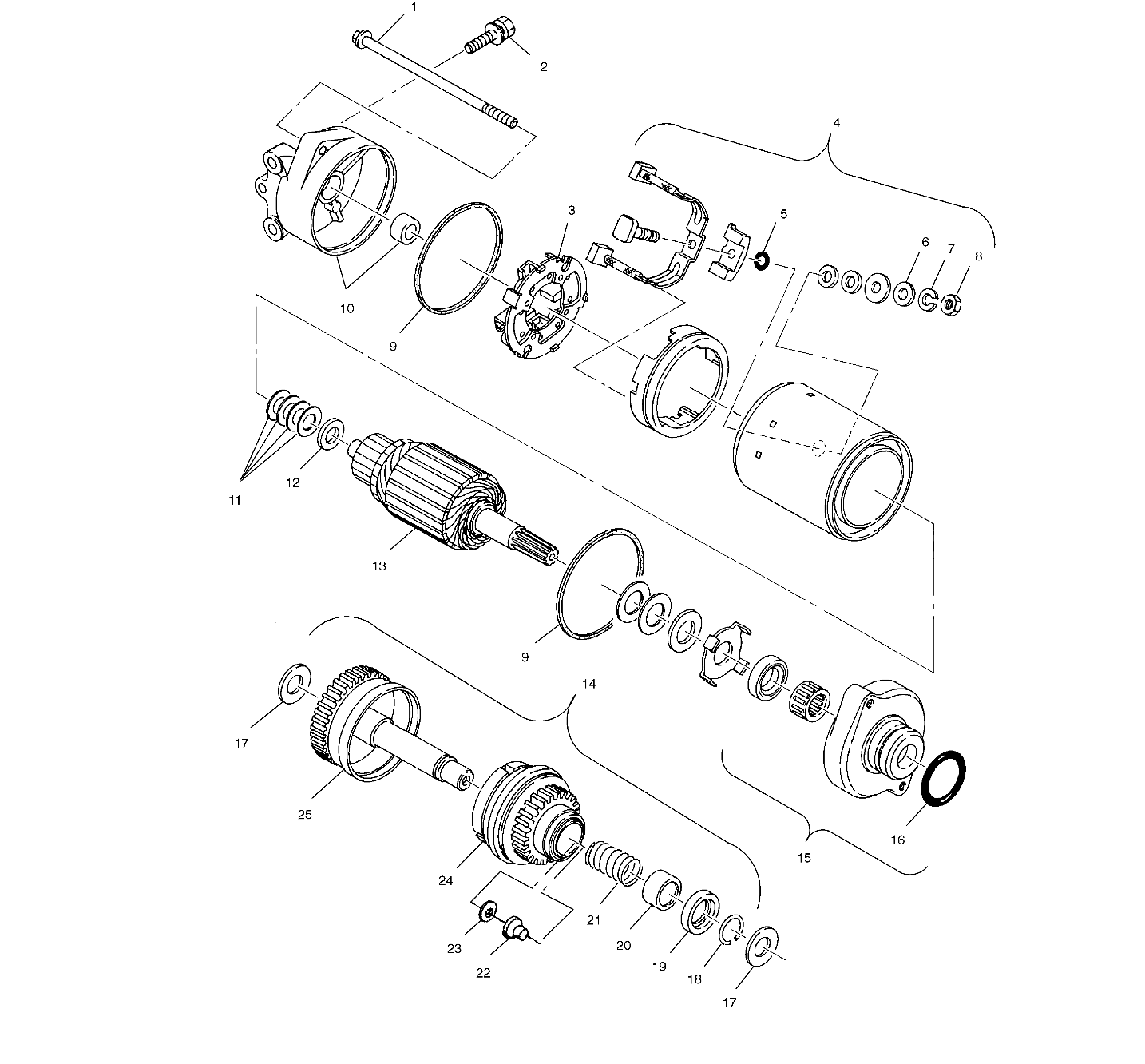 STARTING MOTOR - W035297DA/W035297IA (4980978097C07)