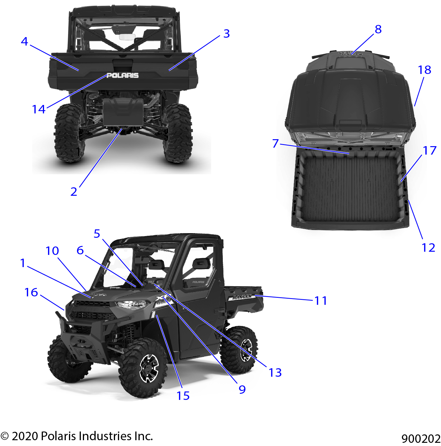 BODY, DECALS - R21RRU99A9/AC/AP/AW/B9/BC/BP/BW (900202)