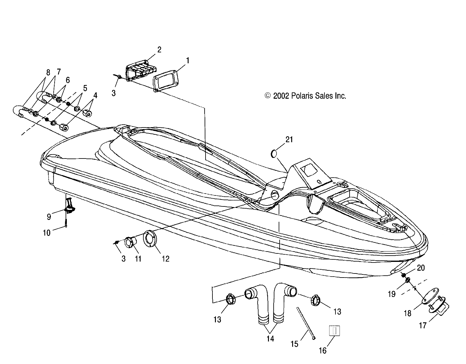 HULL and BODY - W035098CA/W035098IA (4981028102A07)