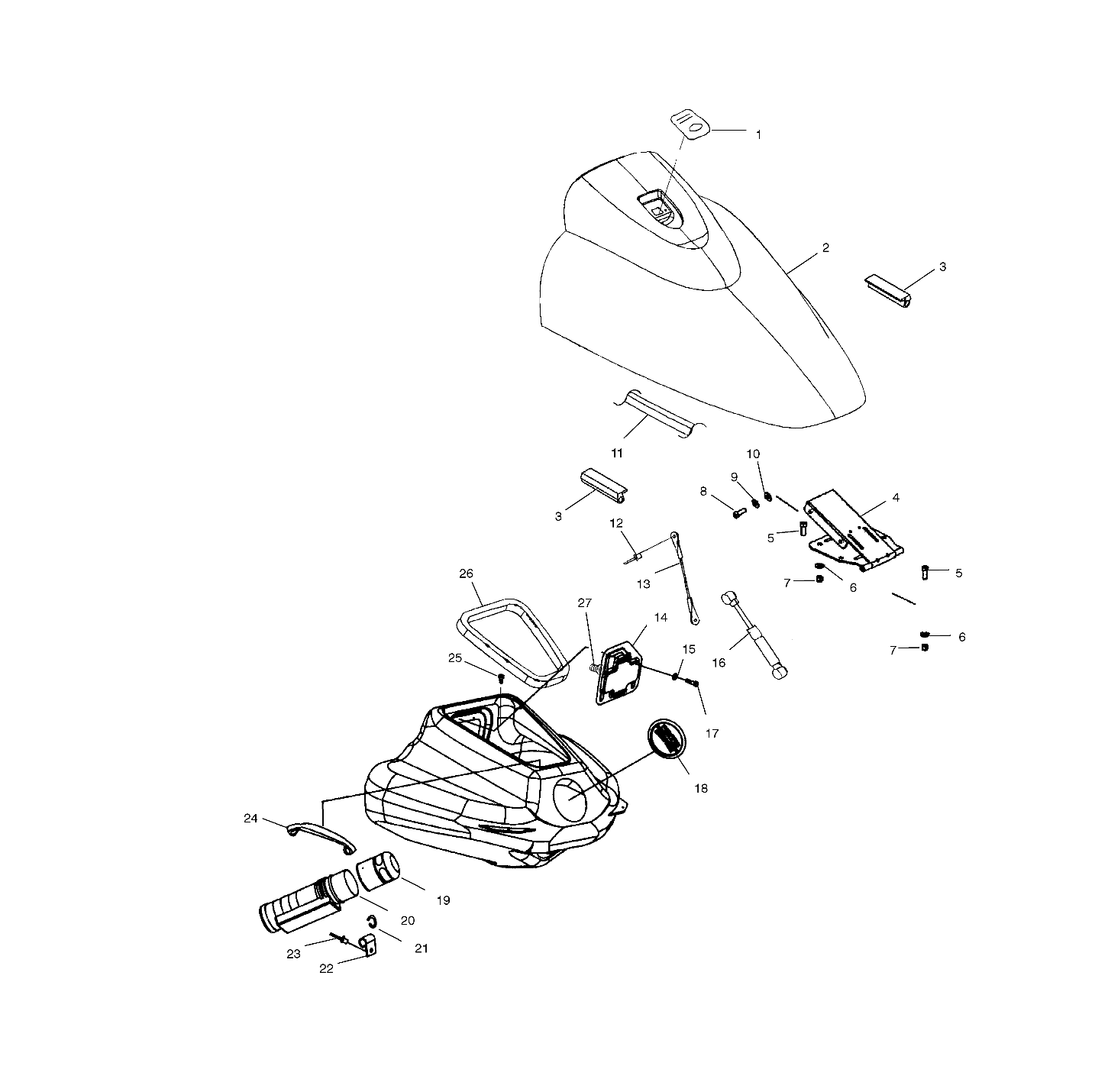 FRONT STORAGE COMPARTMENT - W035098CA/W035098IA (4981028102A08)