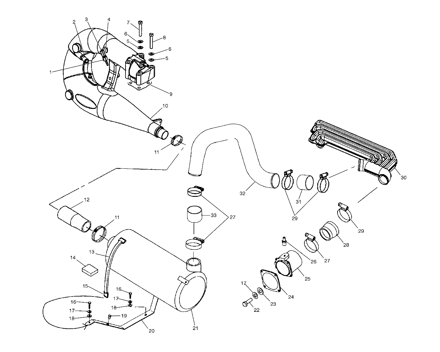 EXHAUST SYSTEM - W035101CA/W035101IA (4981048104B05)