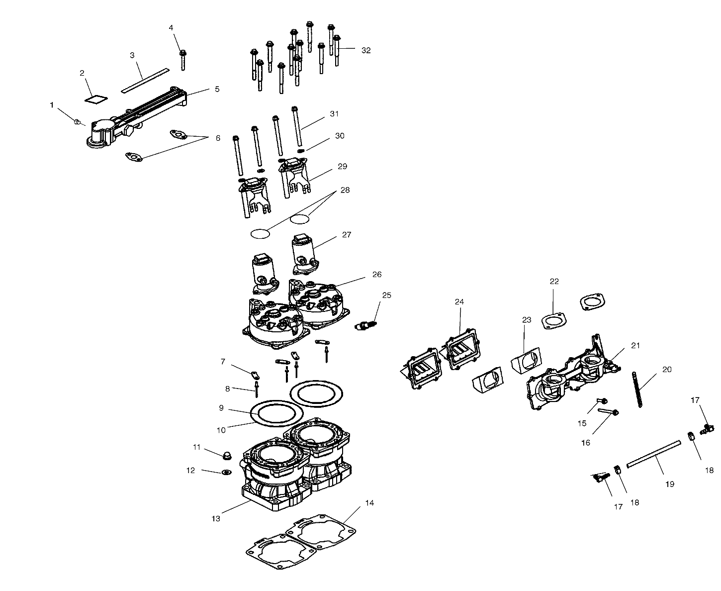 CYLINDER and MANIFOLD - W035101CA/W035101IA (4981048104C03)