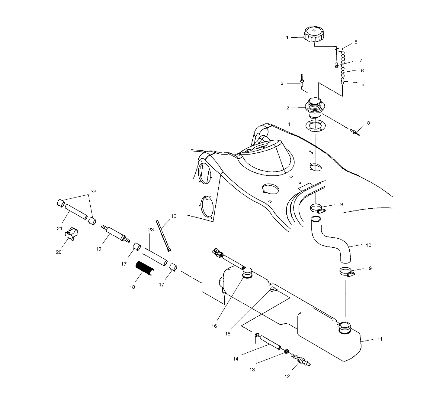 OIL TANK - W035303CA/CB/IA/IB (4981068106A09)