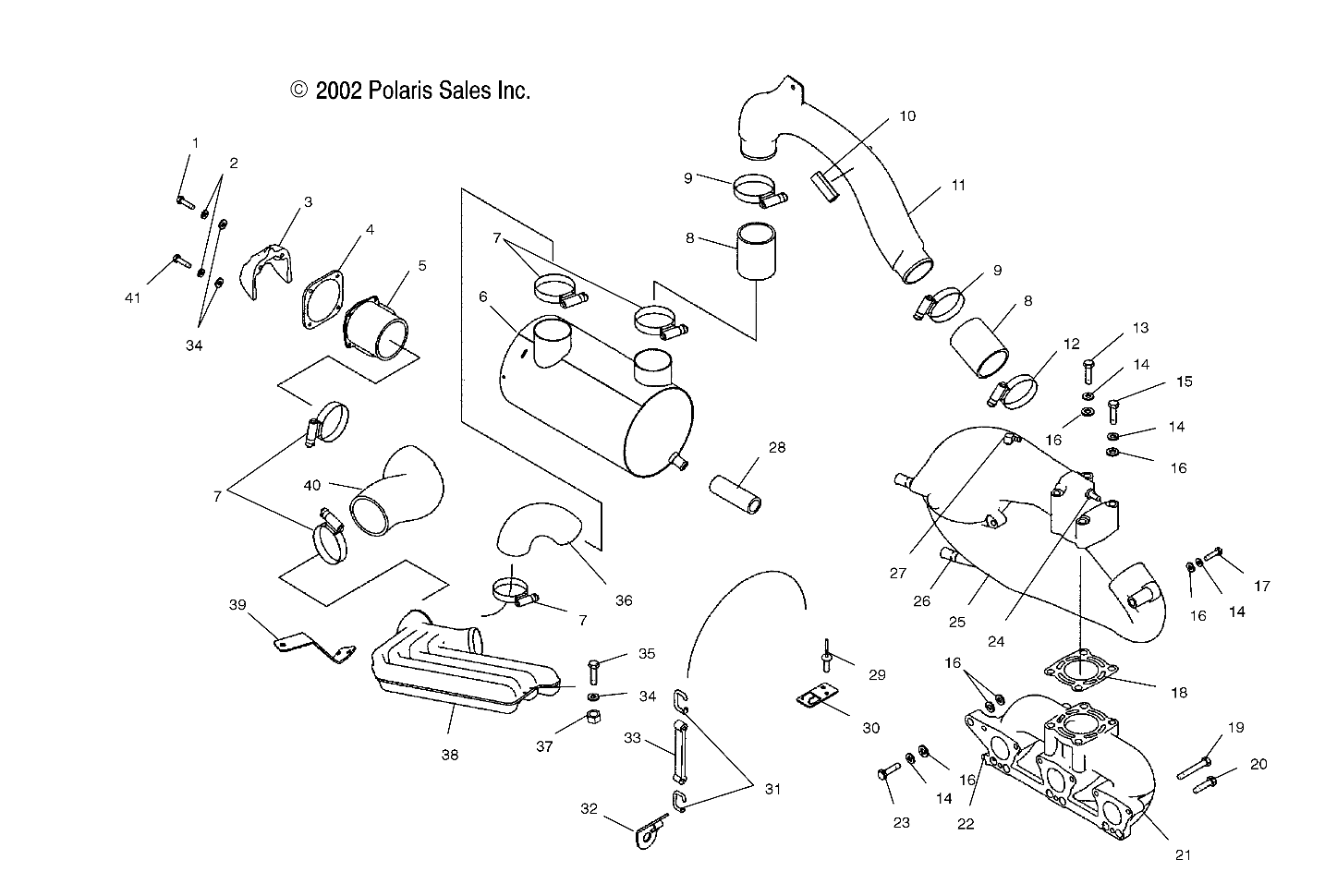 EXHAUST SYSTEM - W035303CA/CB/IA/IB (4981068106B06)