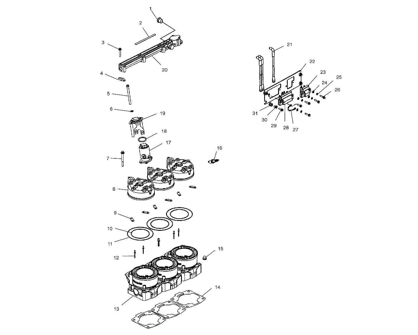 MANIFOLD/IGNITION - W035303CA/CB/IA/IB (4981068106B13)