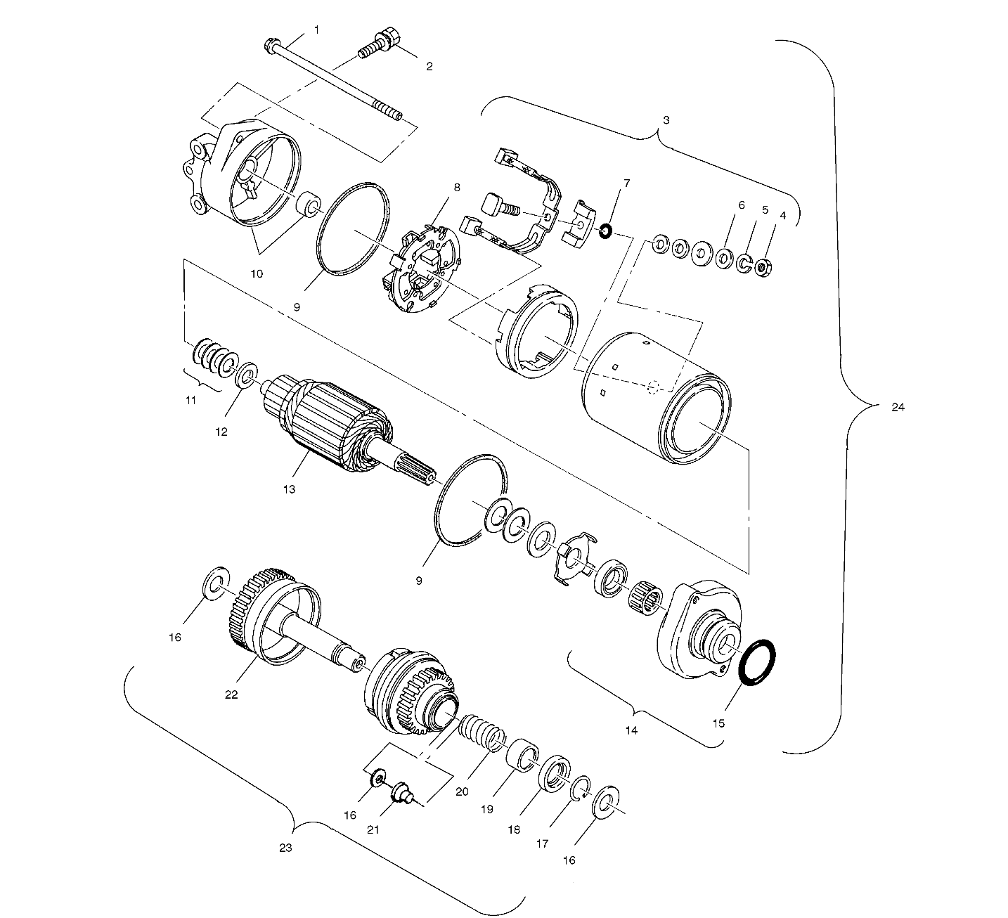 STARTING MOTOR - W035303CA/CB/IA/IB (4981068106C03)