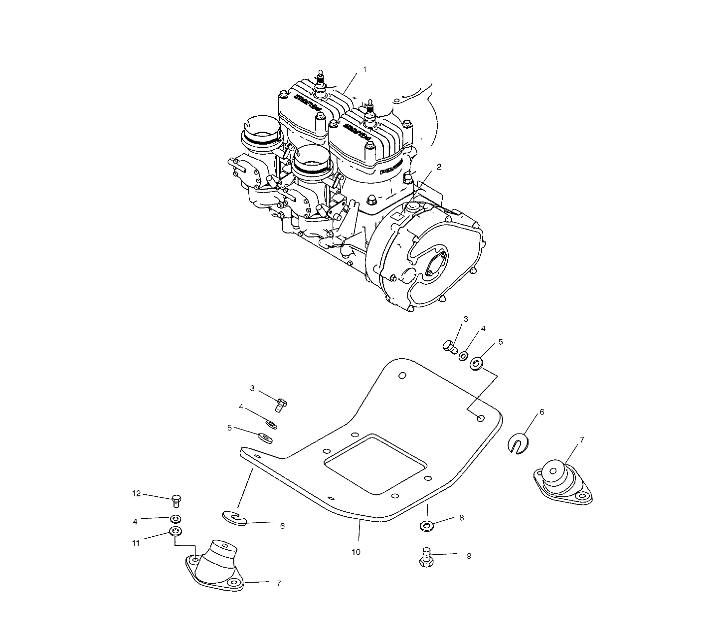 ENGINE MOUNT - W035402DA (4981108110A13)