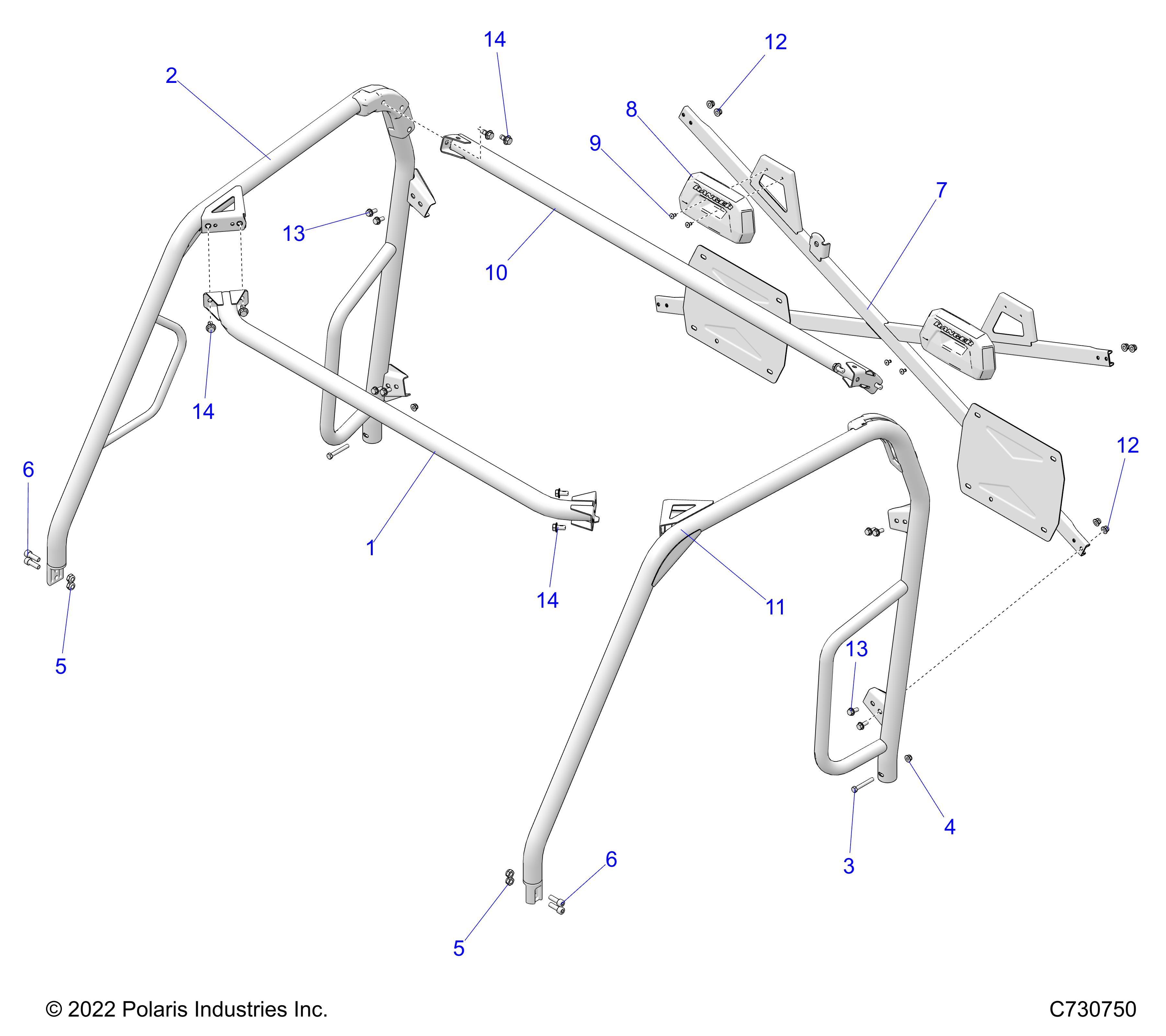 CHASSIS, CAB FRAME - R24CCA57A1 (C730750)