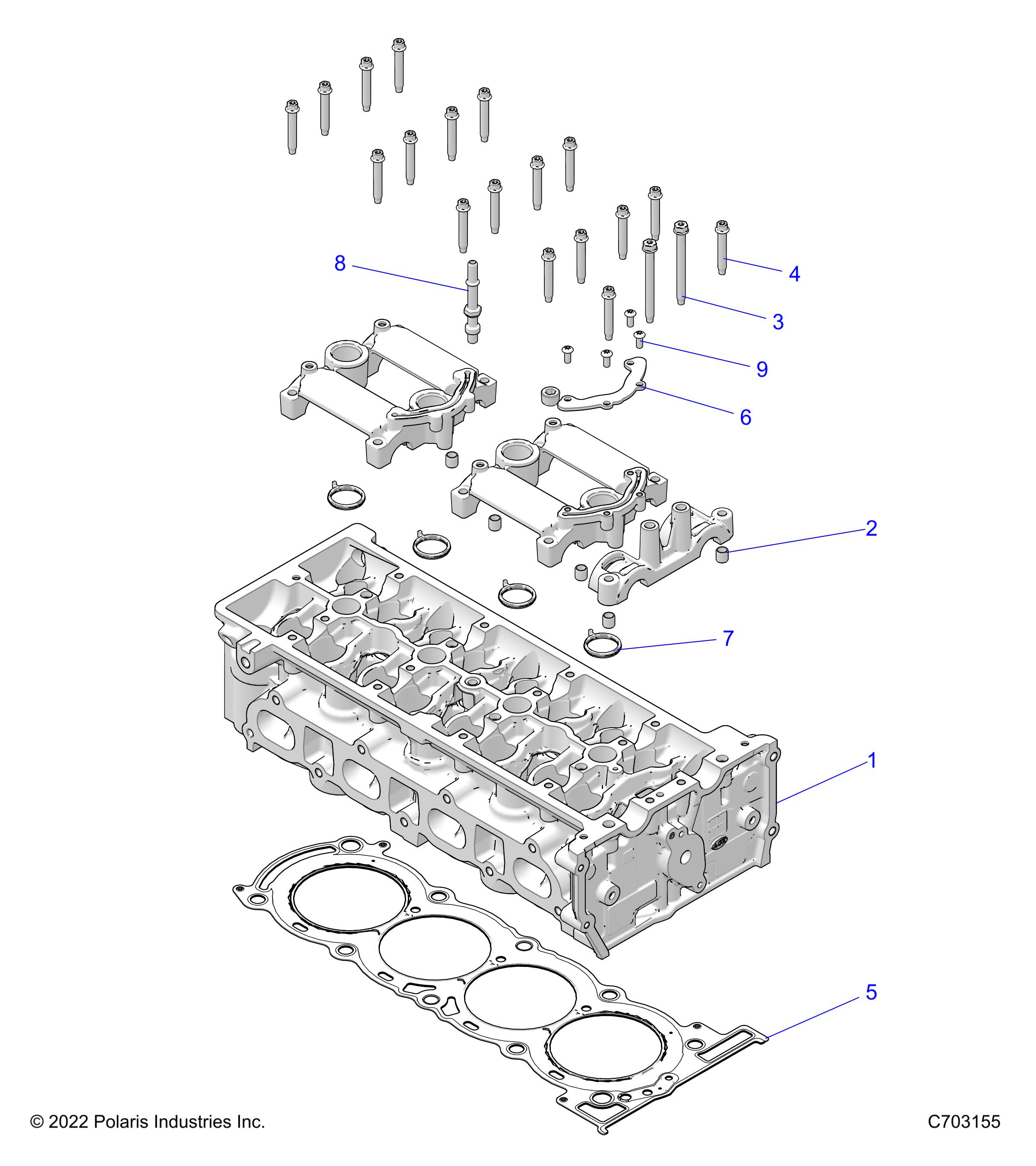 ENGINE, CYLINDER HEAD - Z23RGK2KAJ/BJ (C1206172-3)