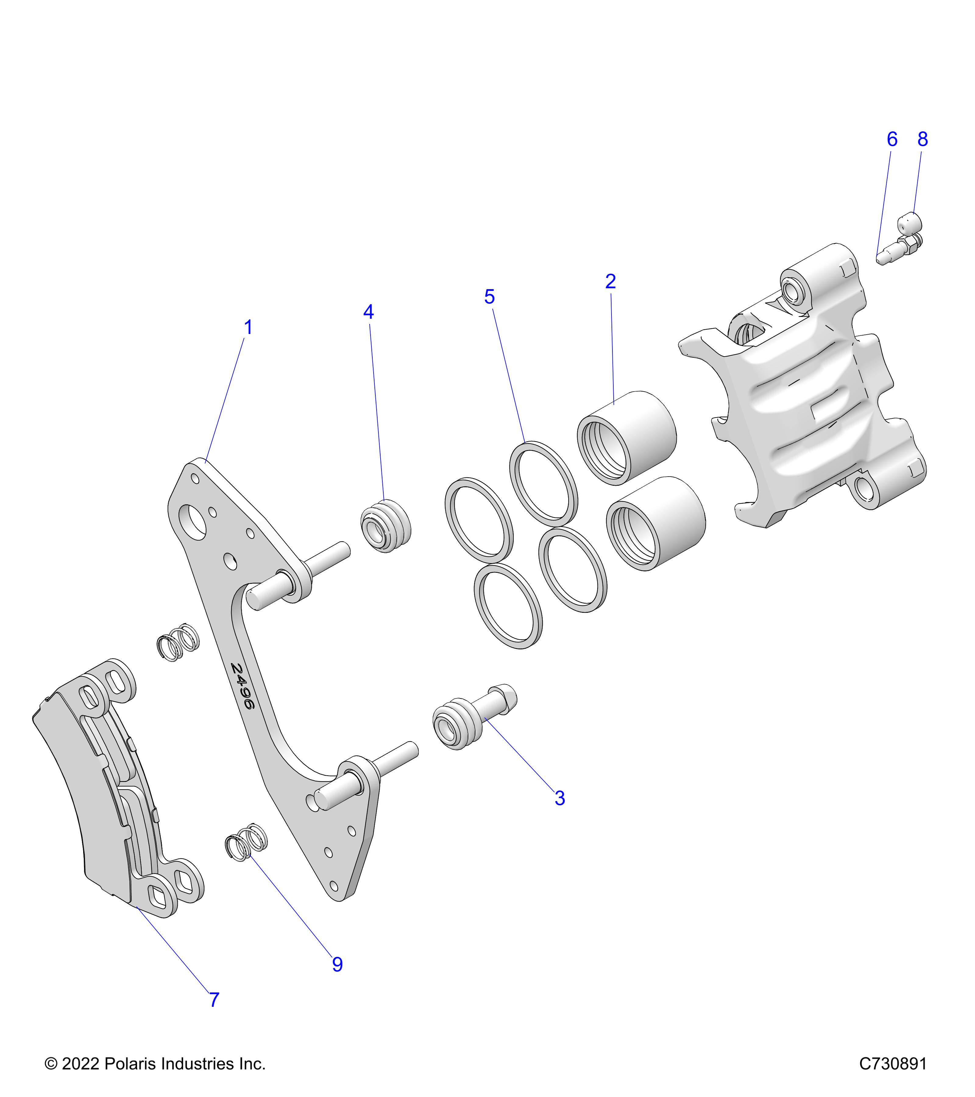 BRAKES, FRONT CALIPER - R23TAE99AD/AP/BD/BP (C700017)