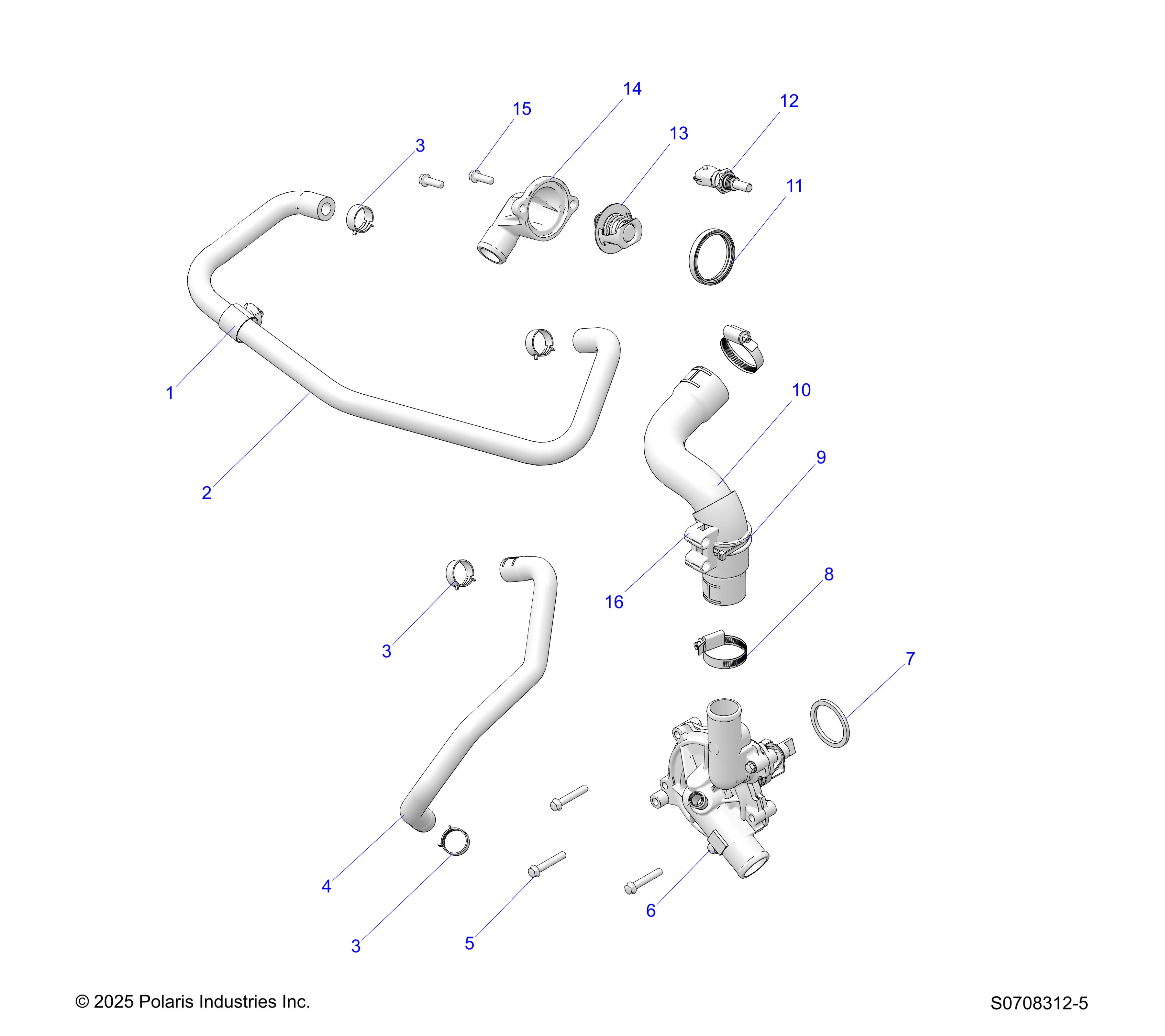 ENGINE, WATERPUMP & BYPASS