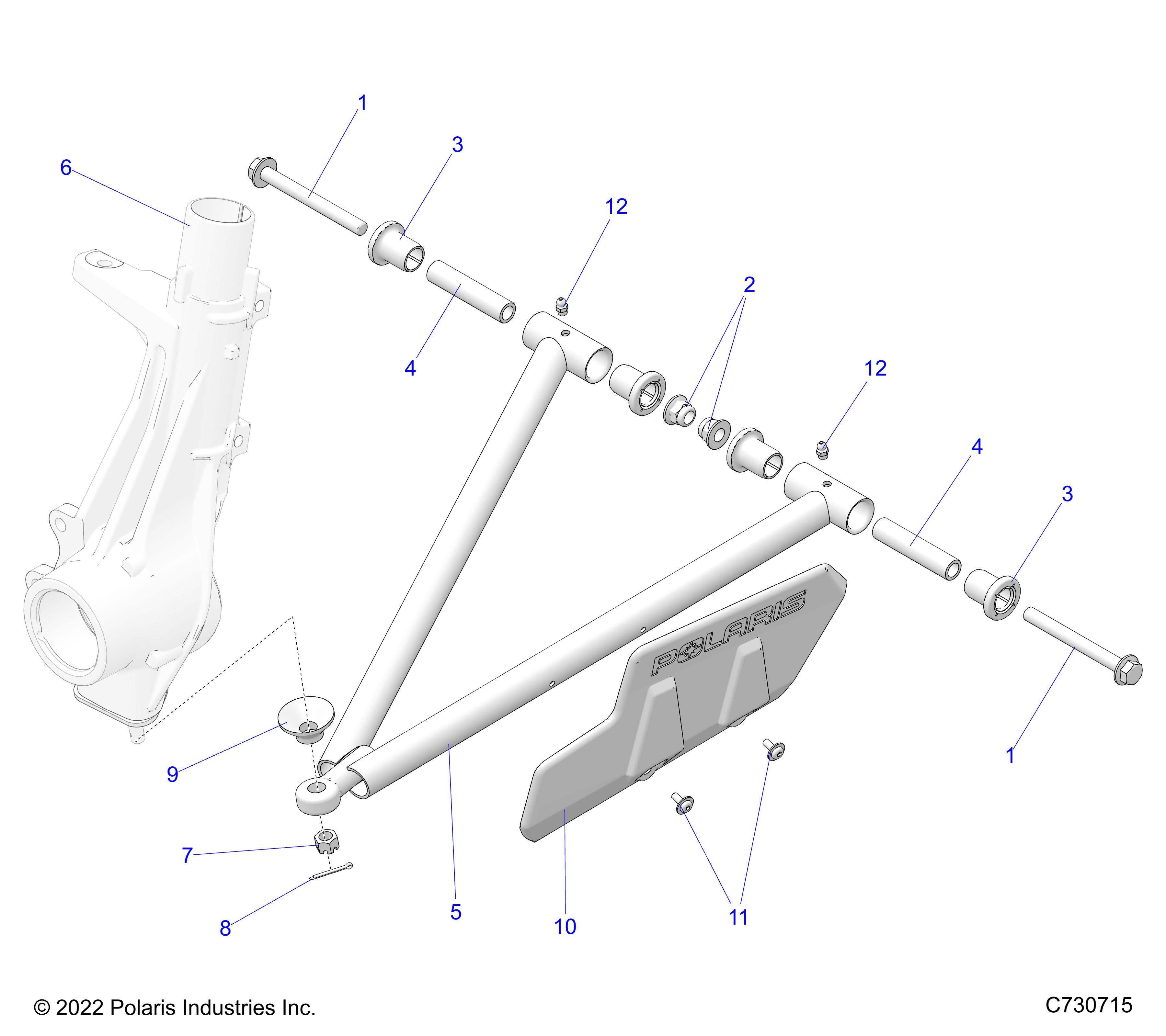 SUSPENSION, A-ARM and STRUT MOUNTING - R23CCA57A1/A7 (C730715)