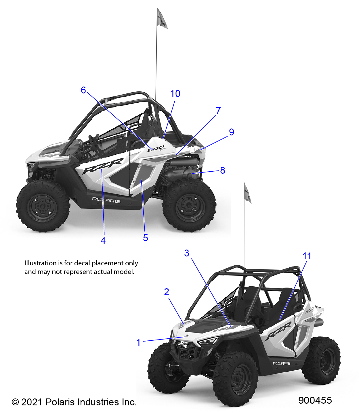 BODY, DECALS - Z22HCB18A2/B2 (900455)