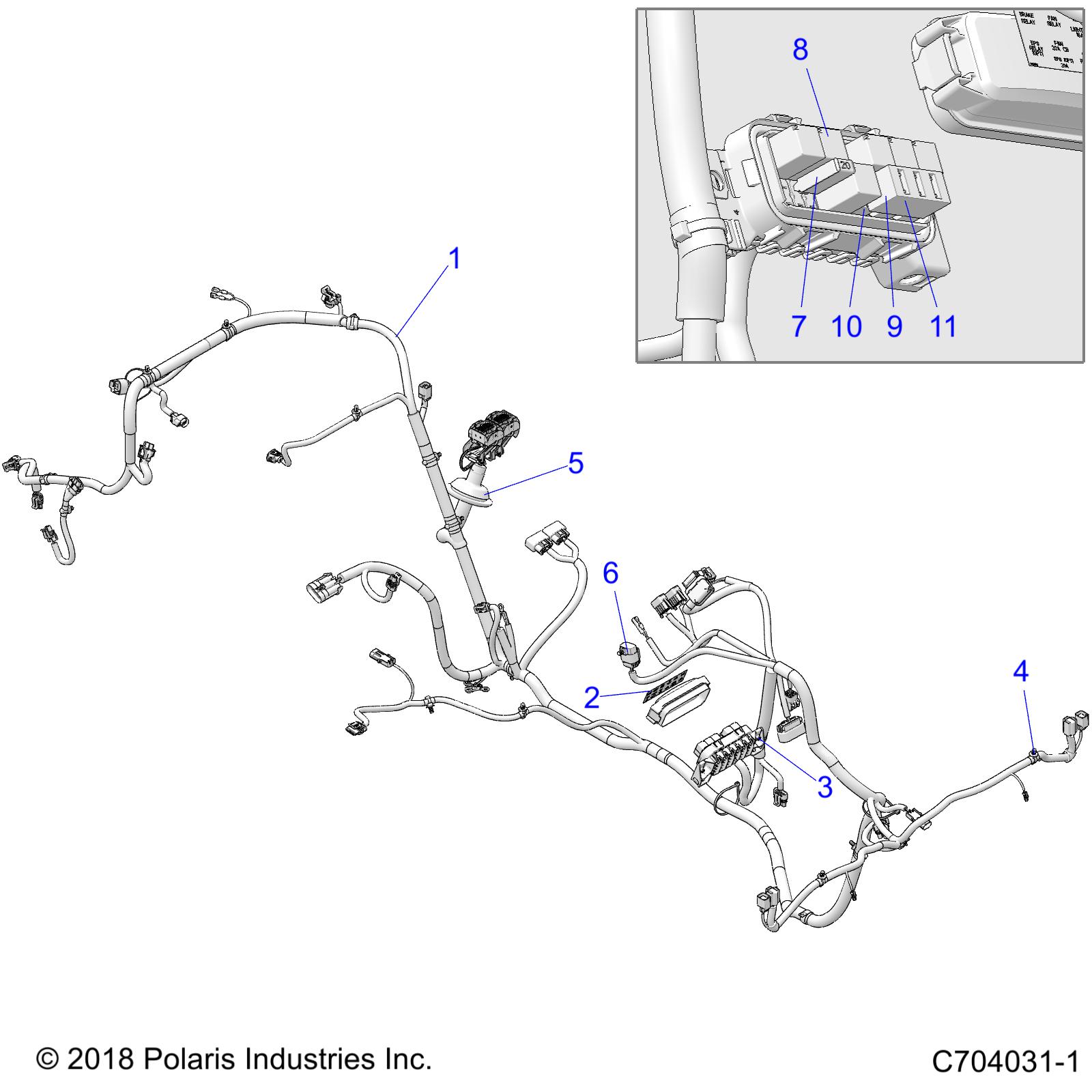 ELECTRICAL, WIRE HARNESS - Z20CHA57K2 (C704031-1)