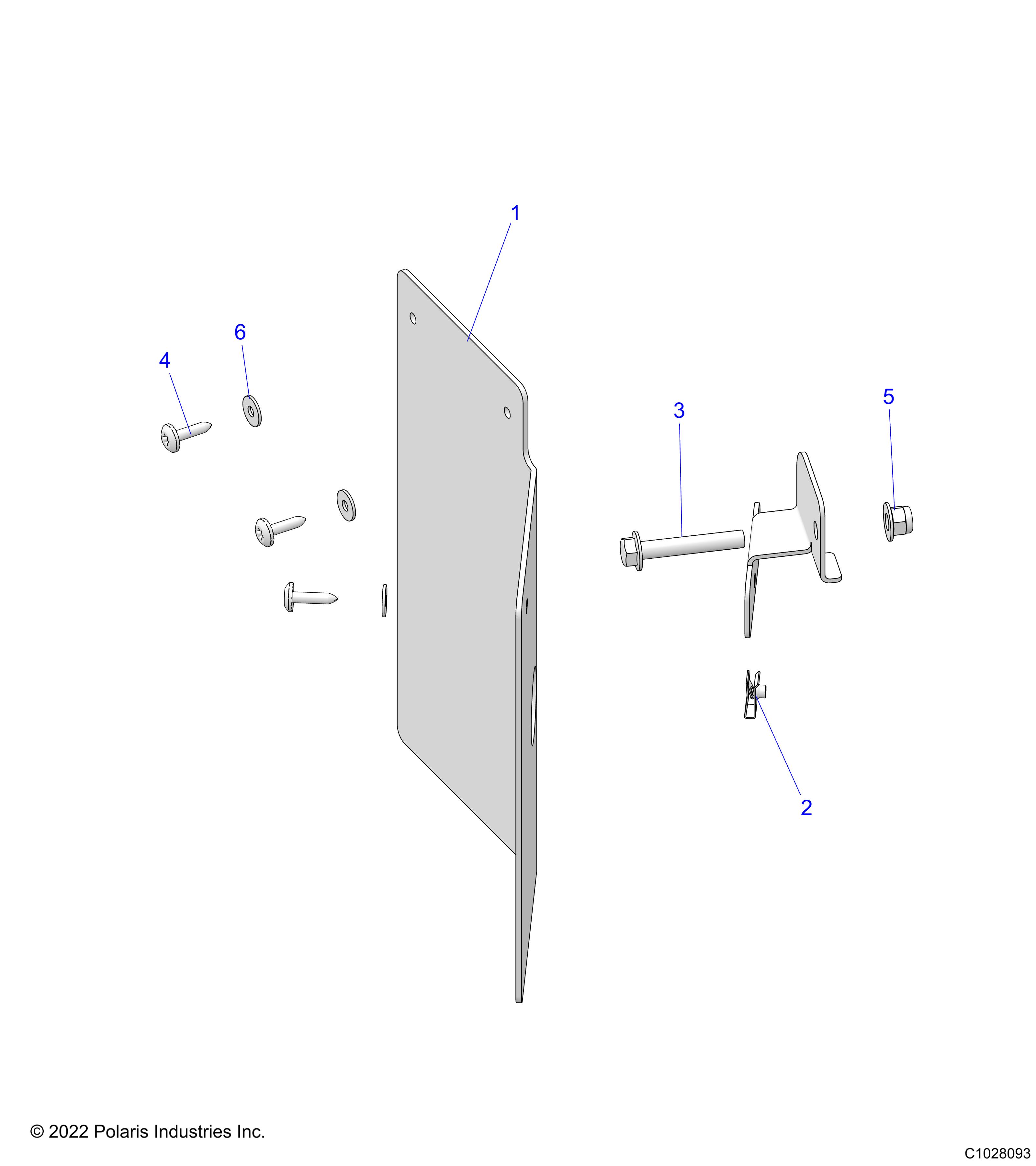 DRIVE TRAIN, MUD GUARDS - D23P4ED4D4 (C1028093)