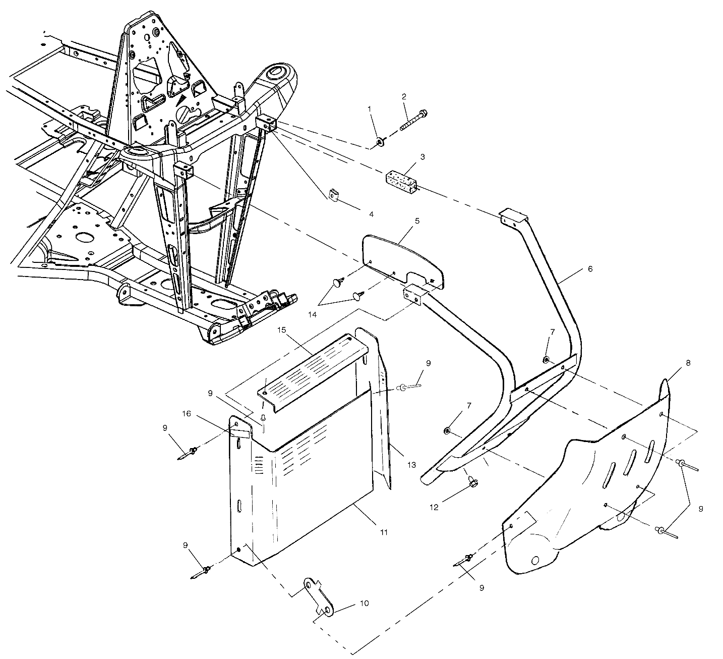 FRONT BUMPER AND SHIELDS - A03BA38CA (4982568256A05)