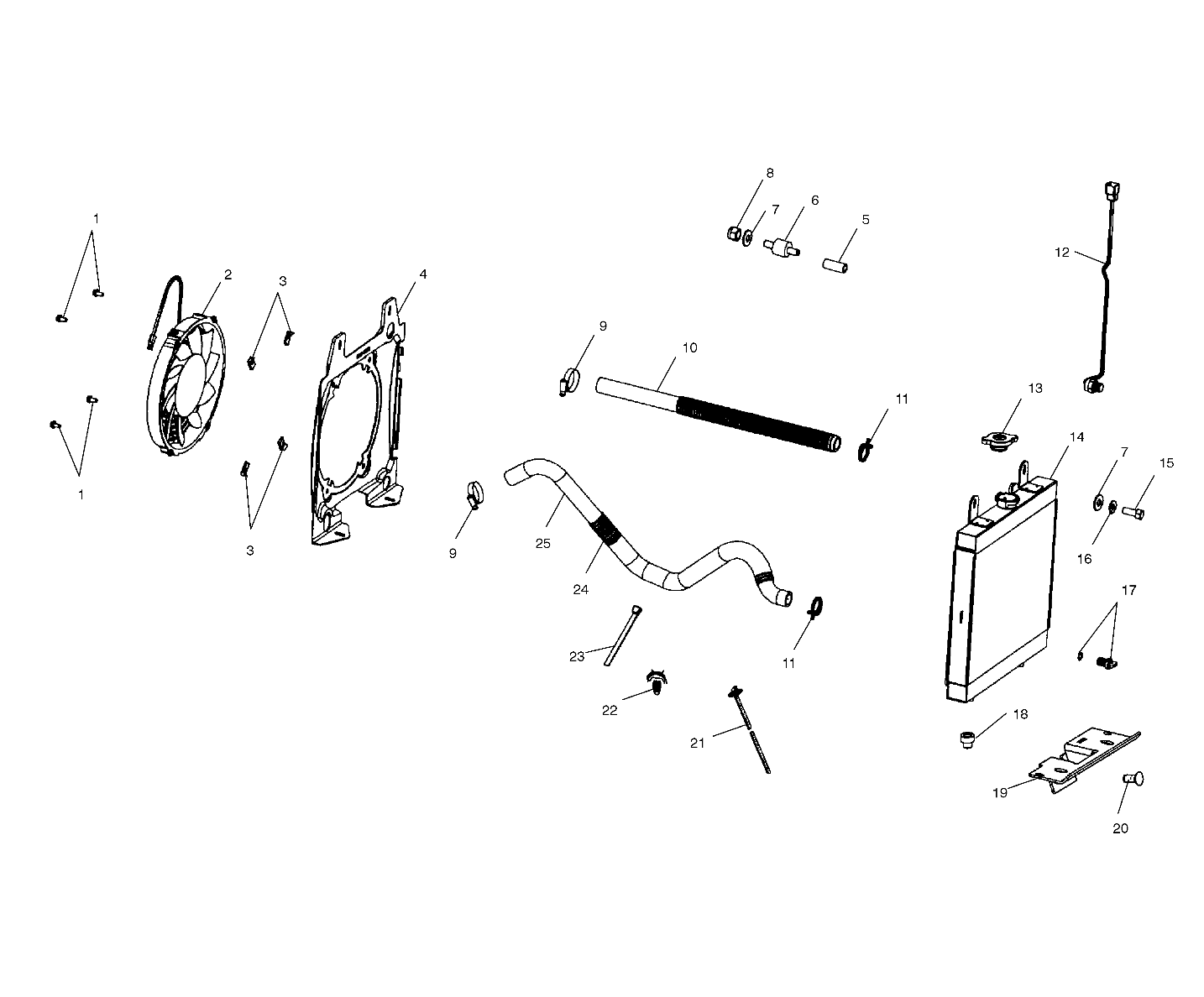 COOLING SYSTEM - A03BA38CA (4982568256A07)