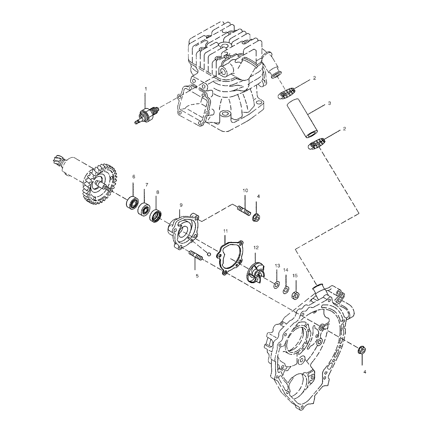 WATER PUMP - A03BA38CA (4982568256D02)