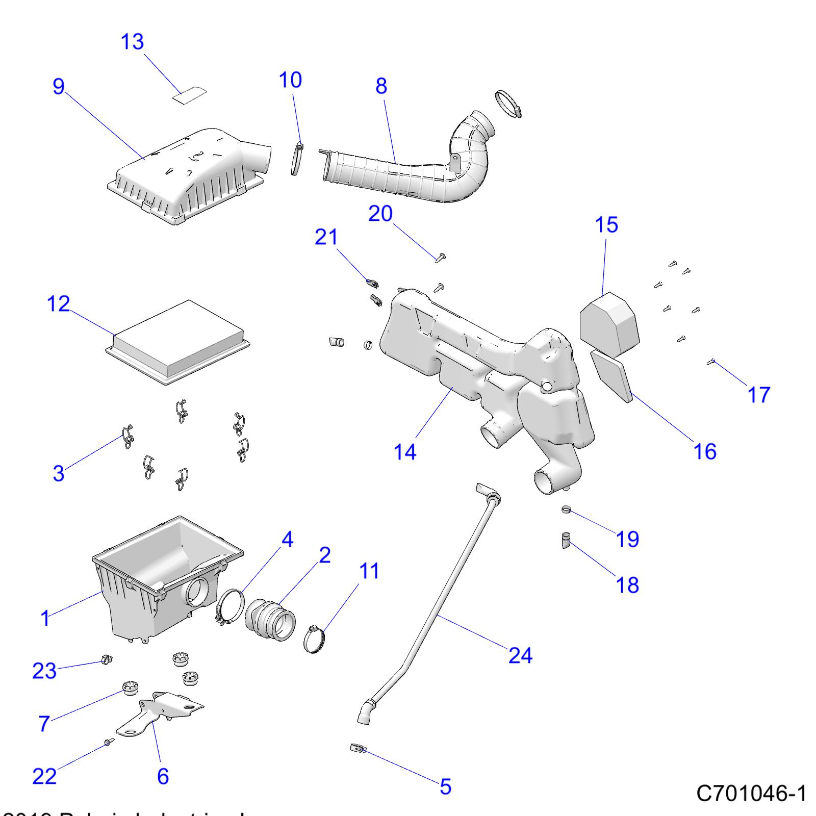 ENGINE, AIR INTAKE SYSTEM - Z20CHA57A2/E57AM (C701046-1)