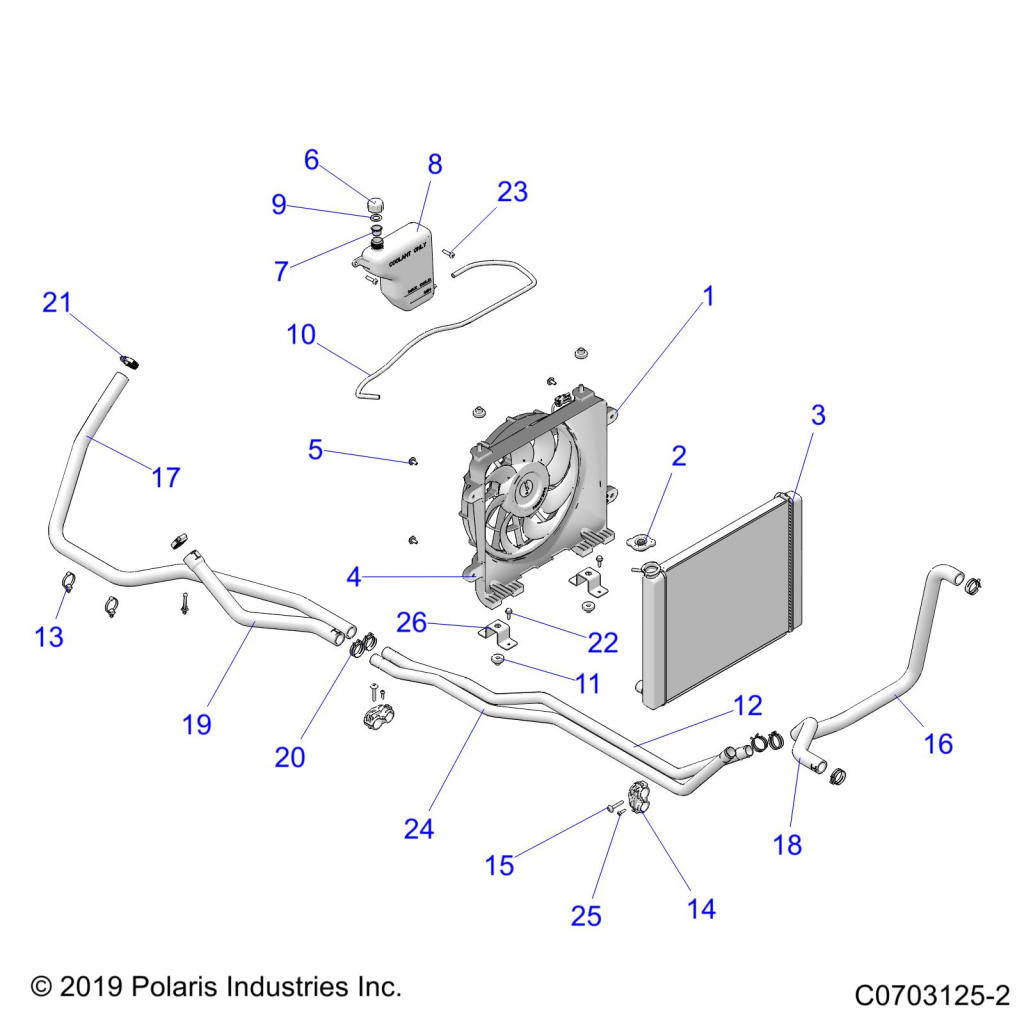 ENGINE, COOLING SYSTEM - D21BBP99A4/B4/FP99A4 (C0703125-2)