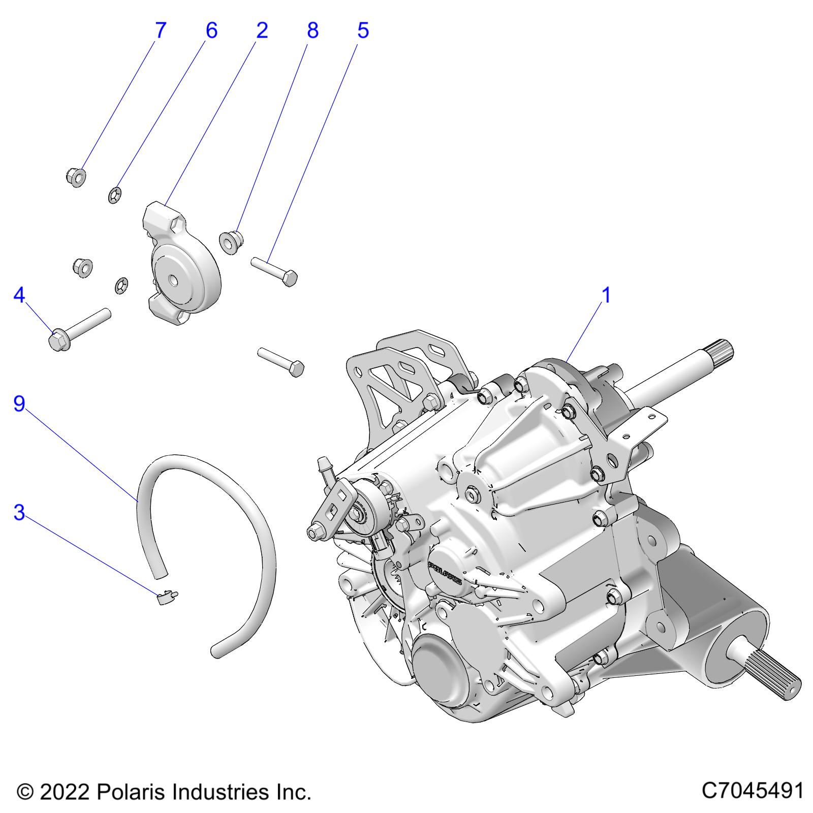 DRIVE TRAIN, MAIN GEARCASE MOUNTING - R22MAA50A1/A7 (C7045491)