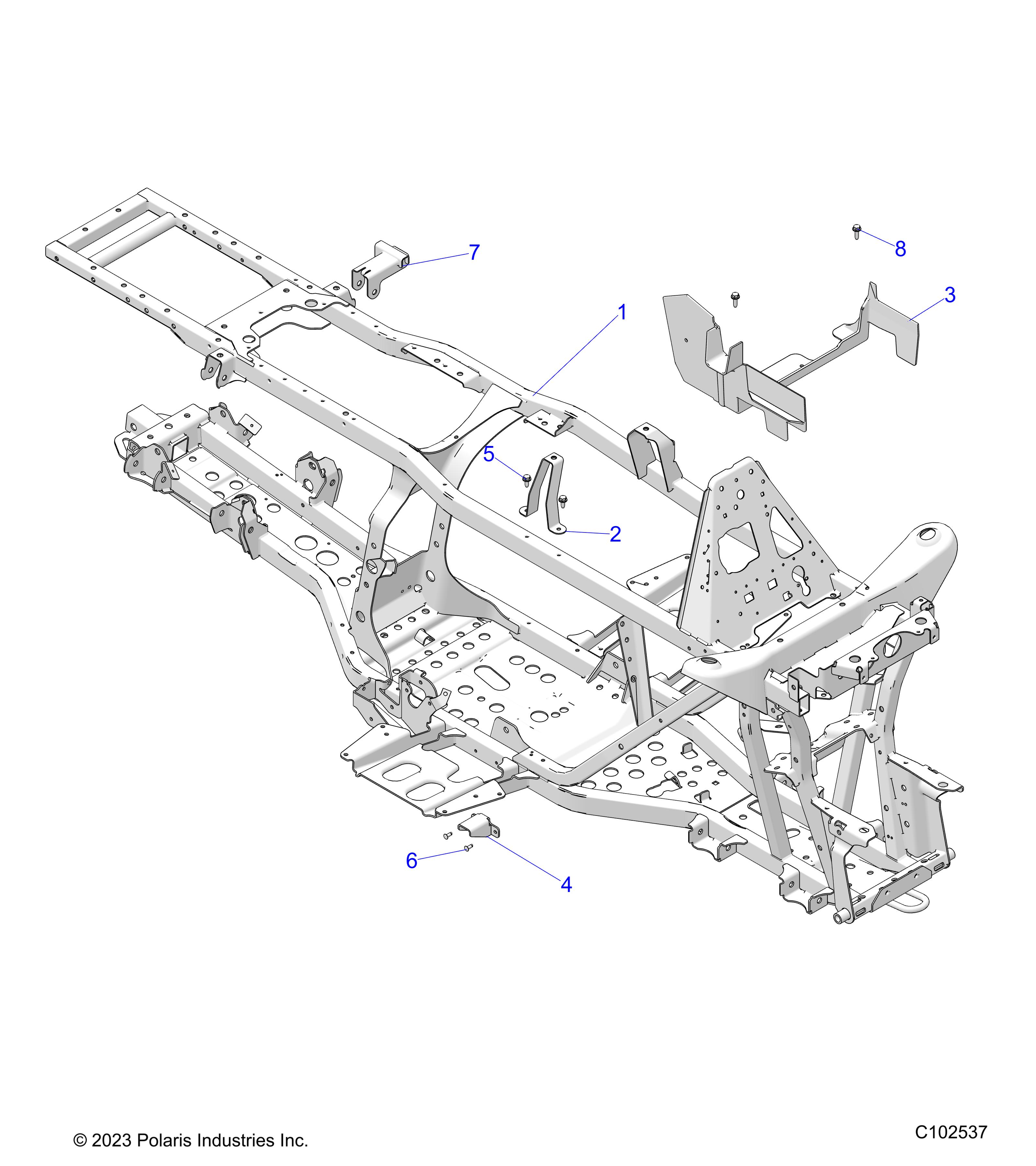 CHASSIS, FRAME - A25SWE57AL (C102537)