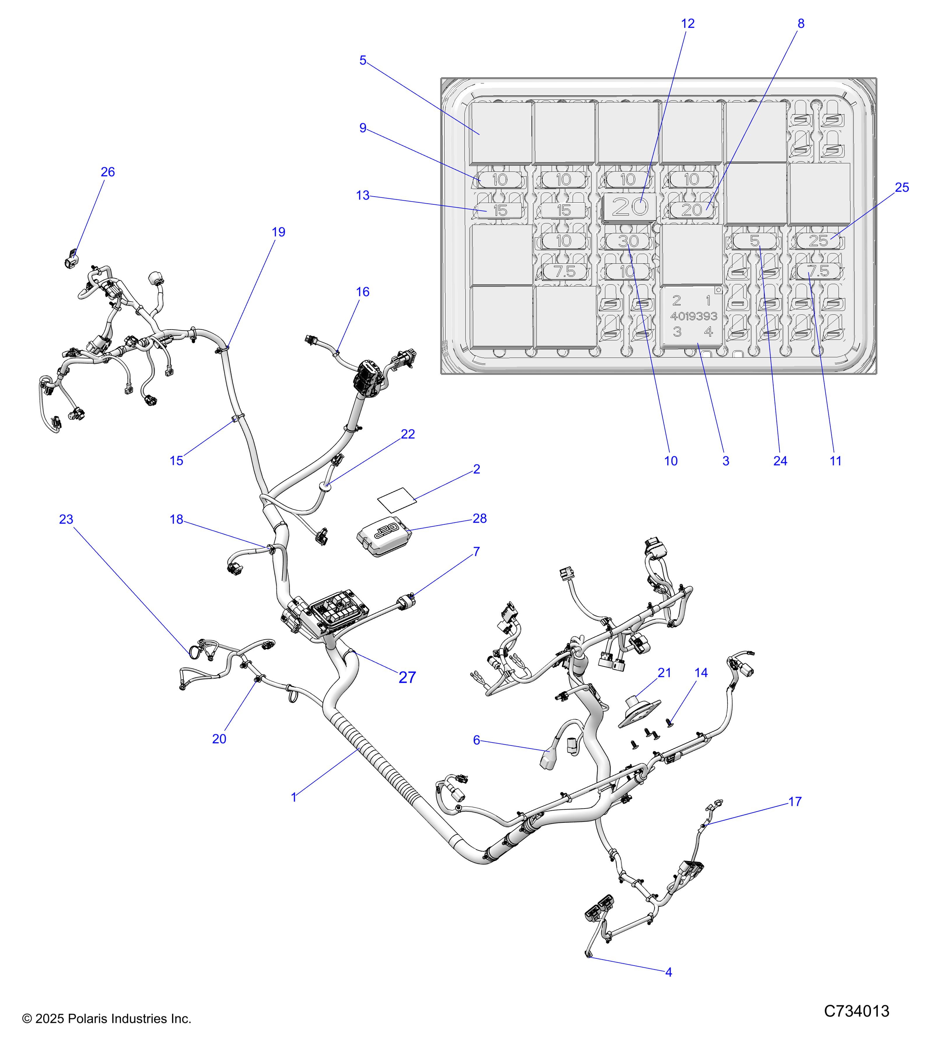 ELECTRICAL, WIRE HARNESS - R26TAE99FJ/CJ/EJ (C734013)