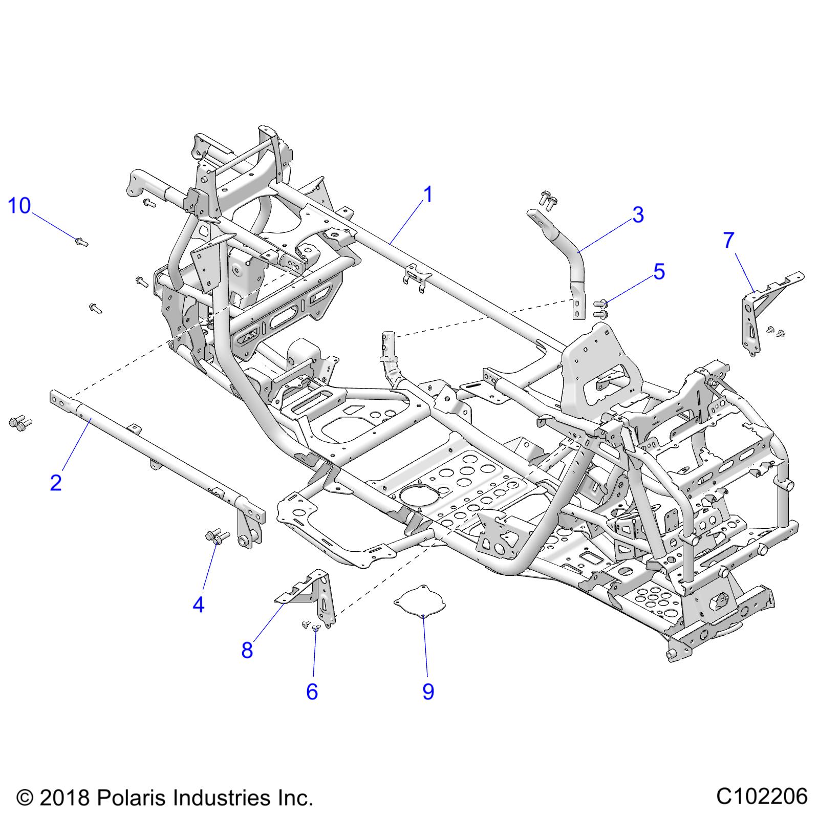 CHASSIS, MAIN FRAME - A25SLE95PN (C102206)