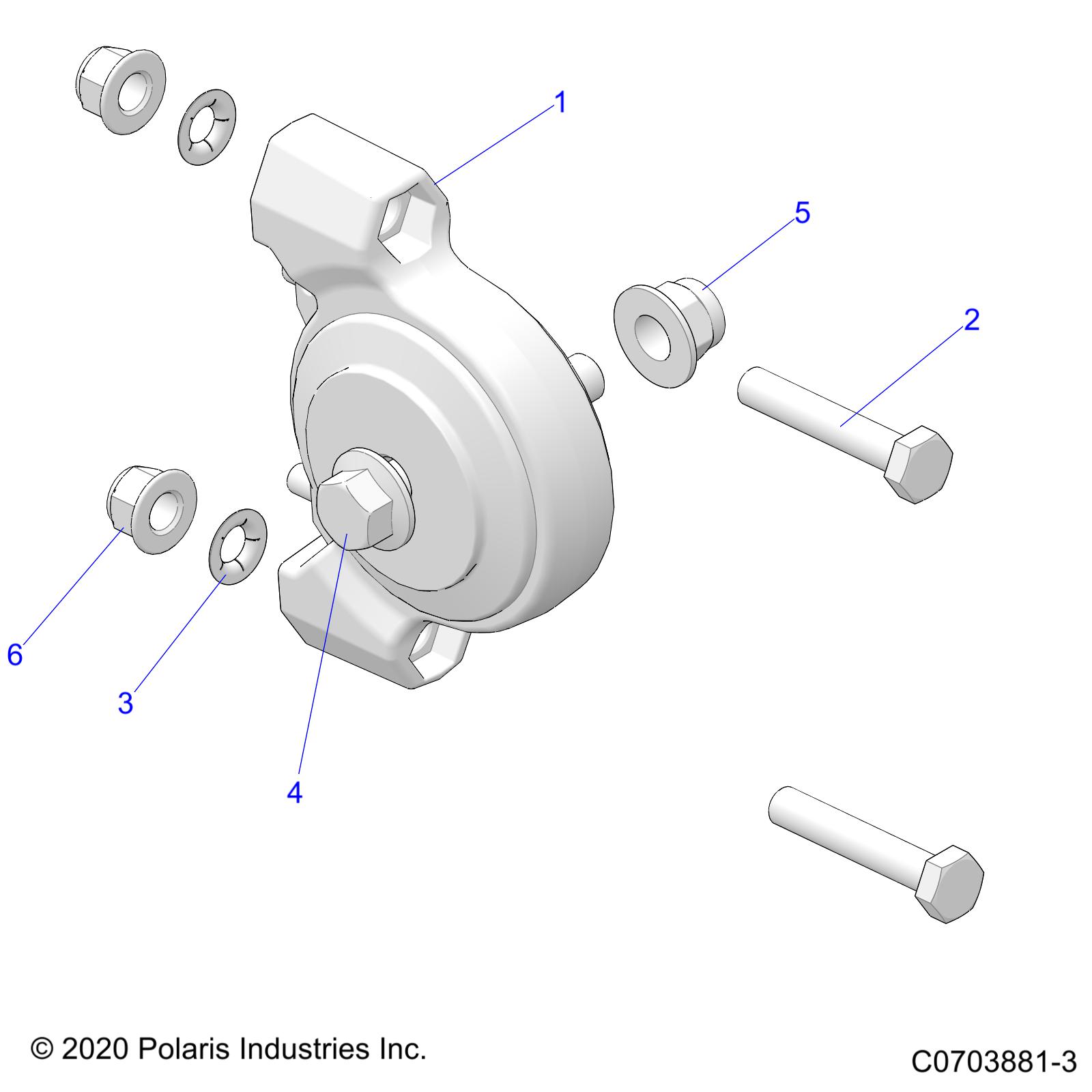 DRIVE TRAIN, MAIN GEARCASE, ISOLATOR - D21BEP99A4/B4/GP99A4 (C0703881-2)