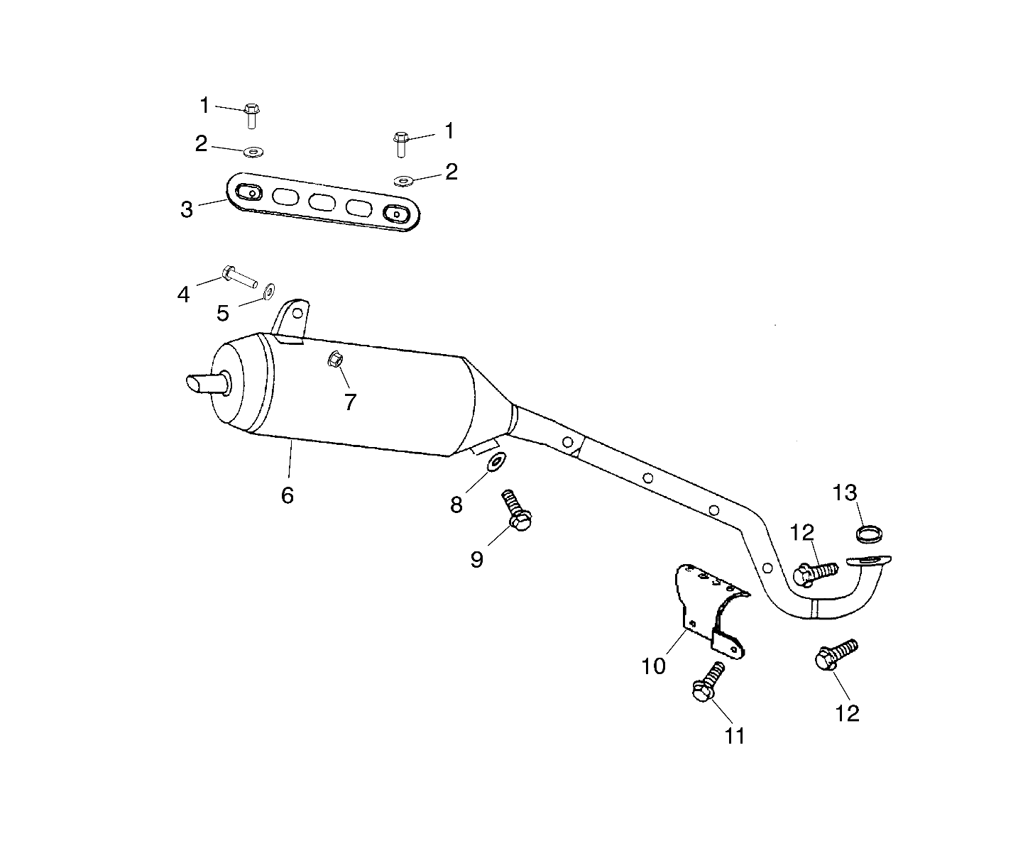 EXHAUST PIPE - A03KA09CA/CB (4983138313A09)